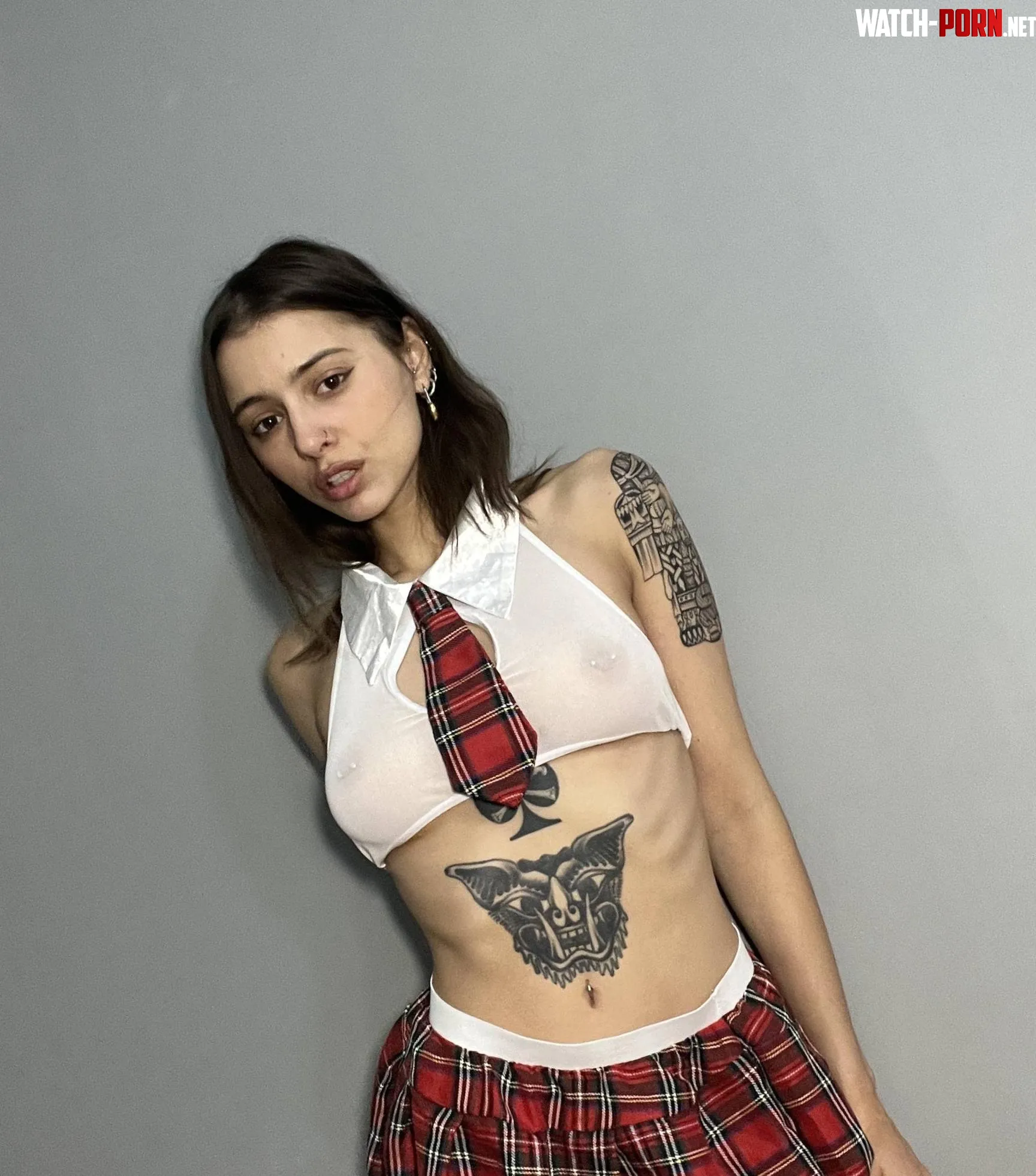 A beautiful brunette in a classic school image by Lovely__Punk