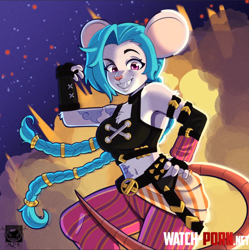 Jinx Lab rat Art by me by rodolfoslime