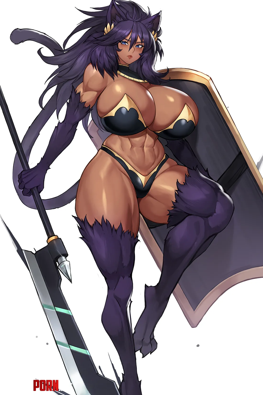 Catgirl Warrior gurimjang Original by Throwawheylmao