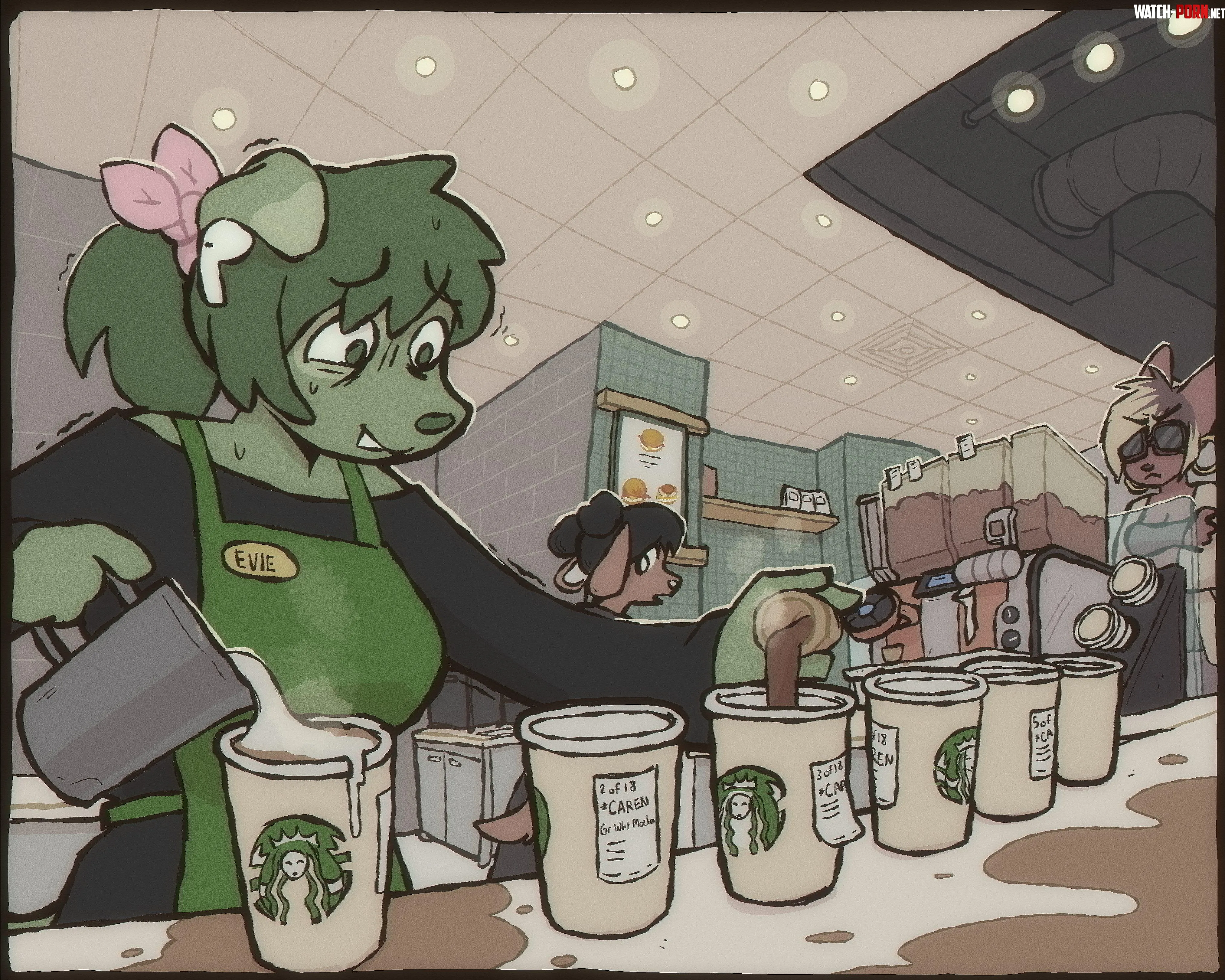 Starbucks Job by LithicYurt