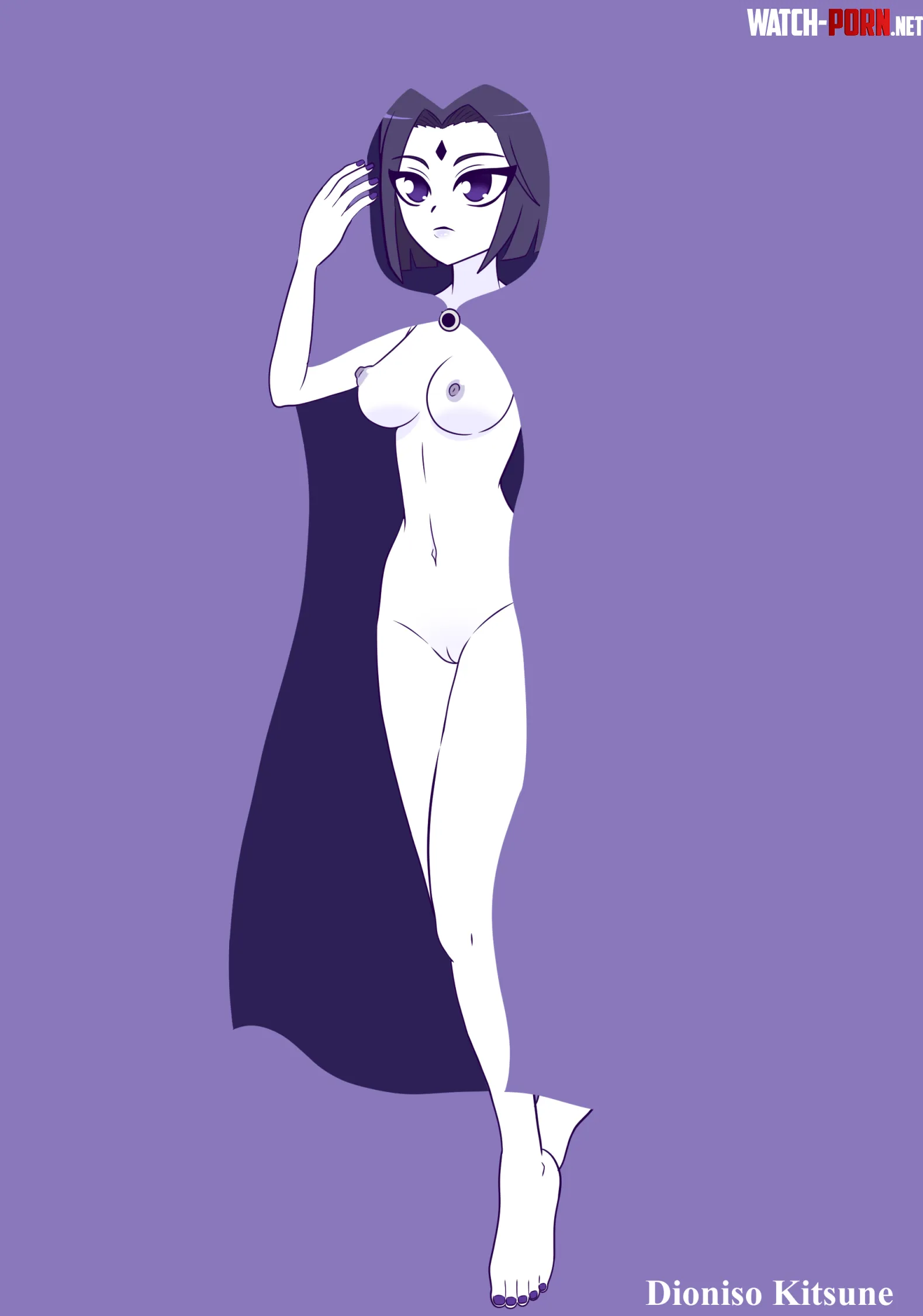 Raven Dioniso Kitsune DC Comics by DionisoKitsuneArt