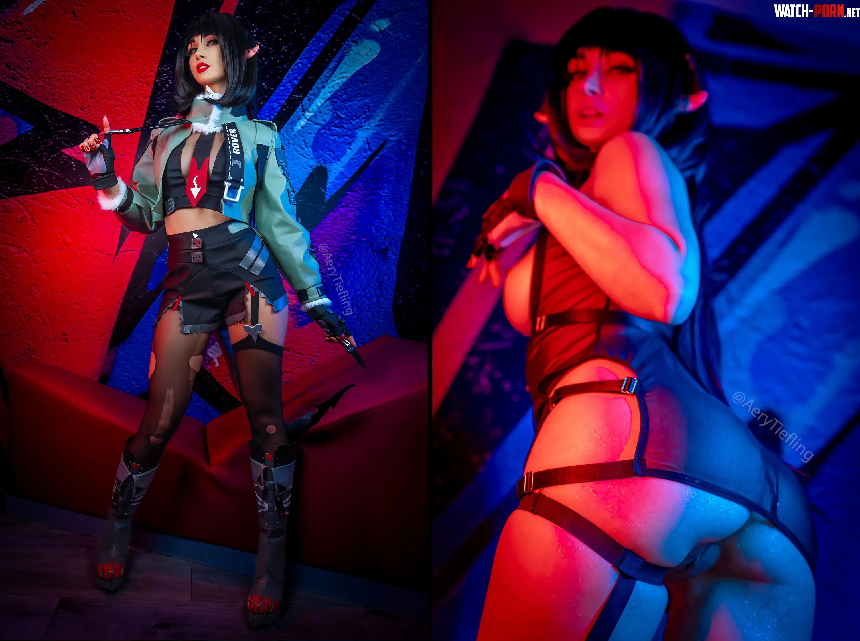 Jane Doe from Zenless Zone Zero by Aery Tiefling OC by AeryKorvair