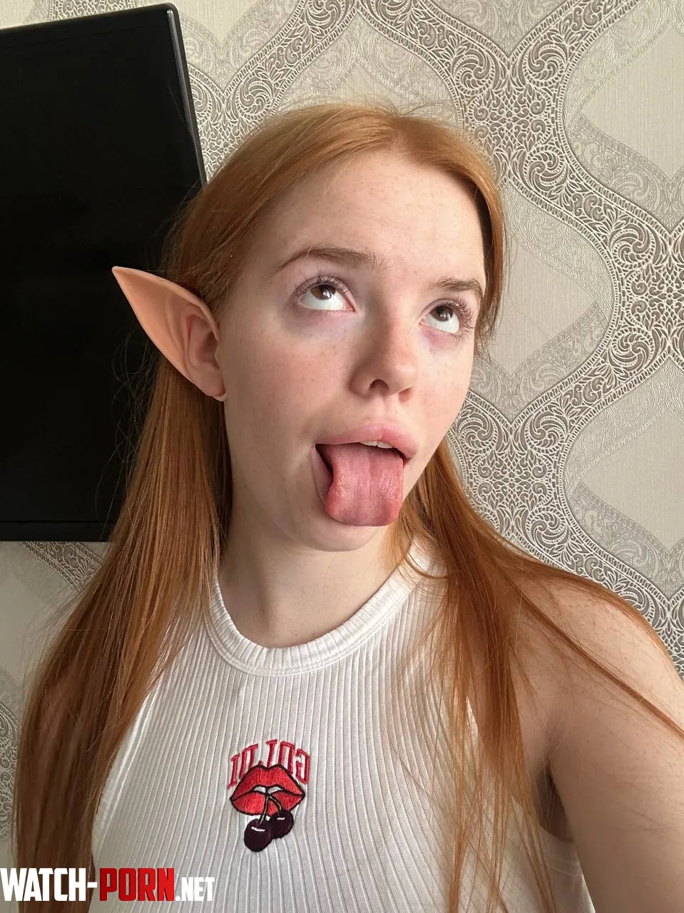 redheads are also in the ahegao theme  by EmiliaRedPrincess