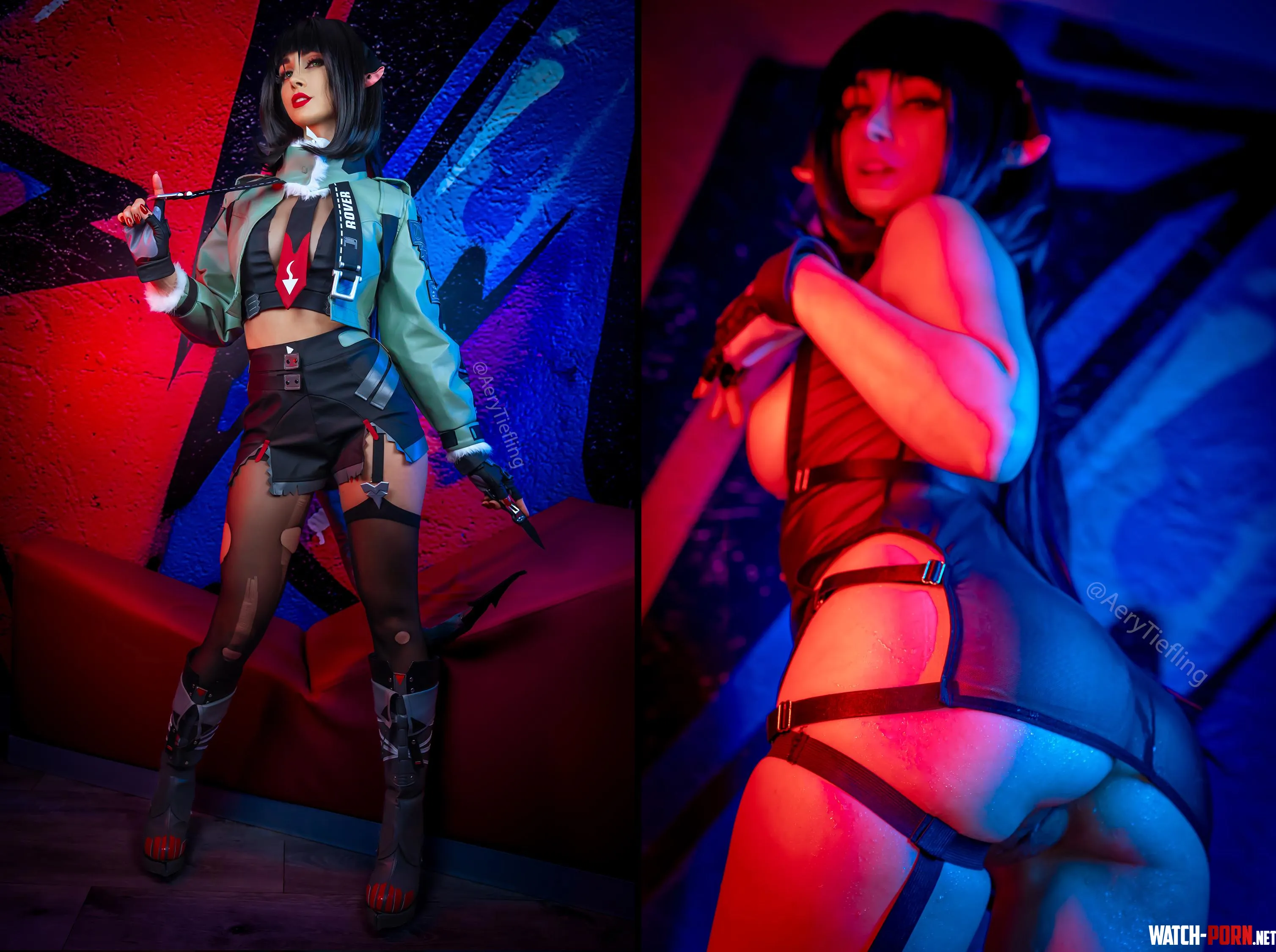 Jane Doe from Zenless Zone Zero by Aery Tiefling OC by AeryKorvair