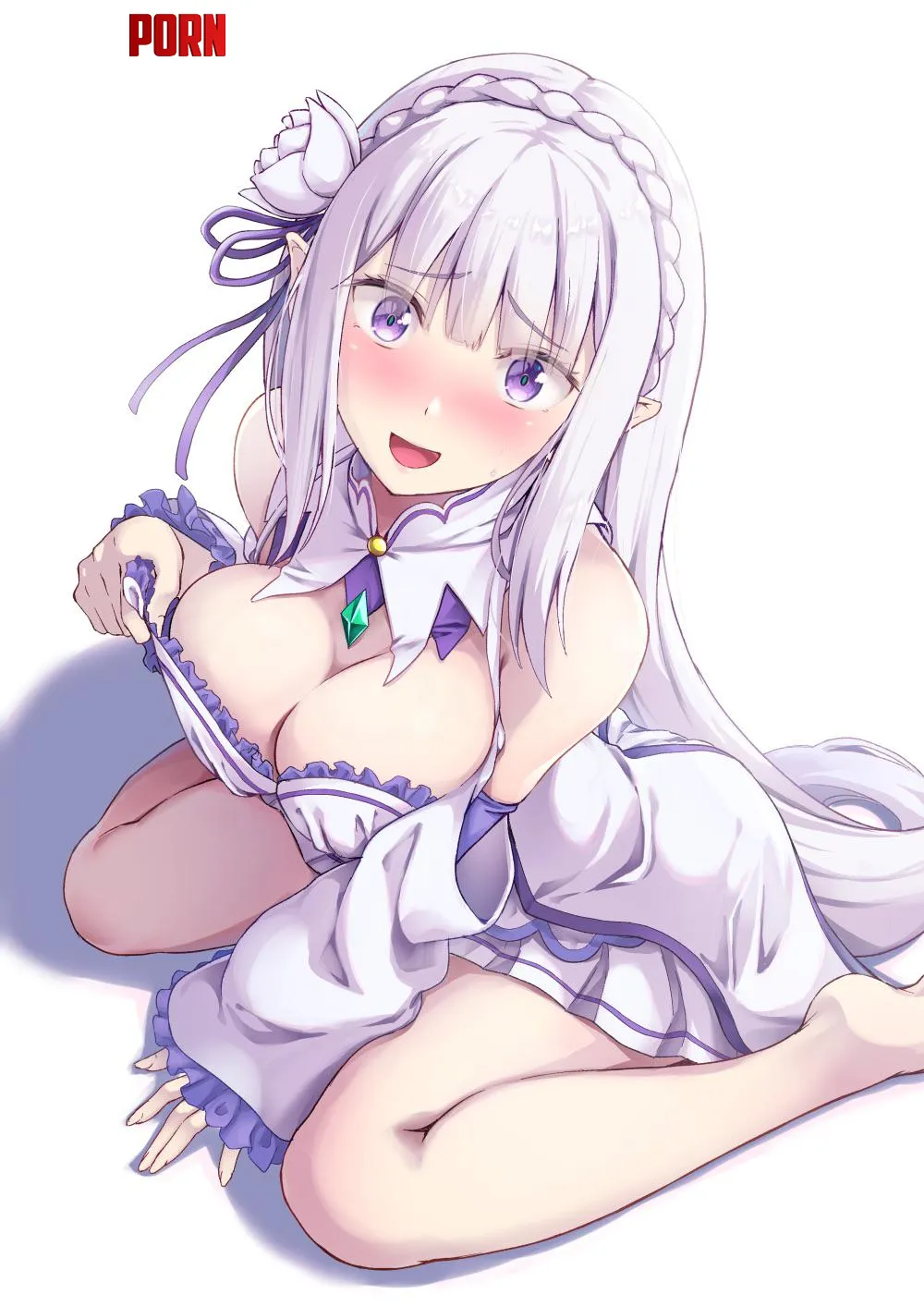 Emilia tan Re Zero by Silent_Steak_9540