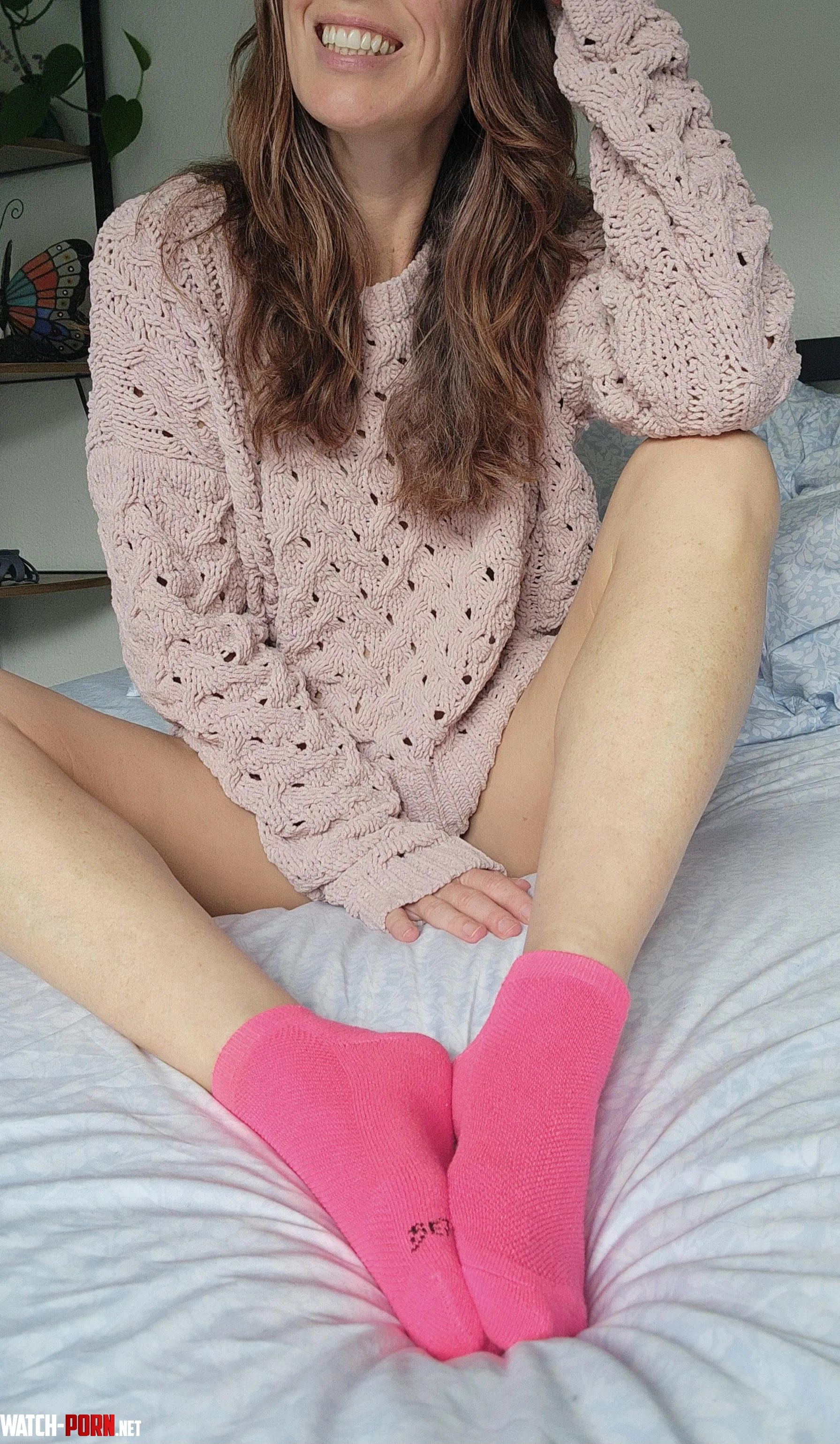 Pink is my favourite colour F  socks sweater hair  by Mary__Sweet