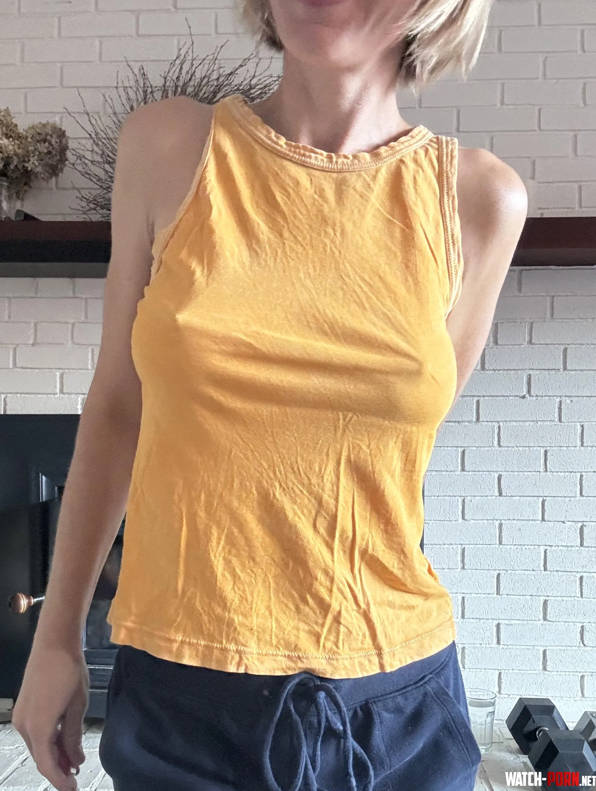 My workout pokies are stretching my shirt  by ExoticArches