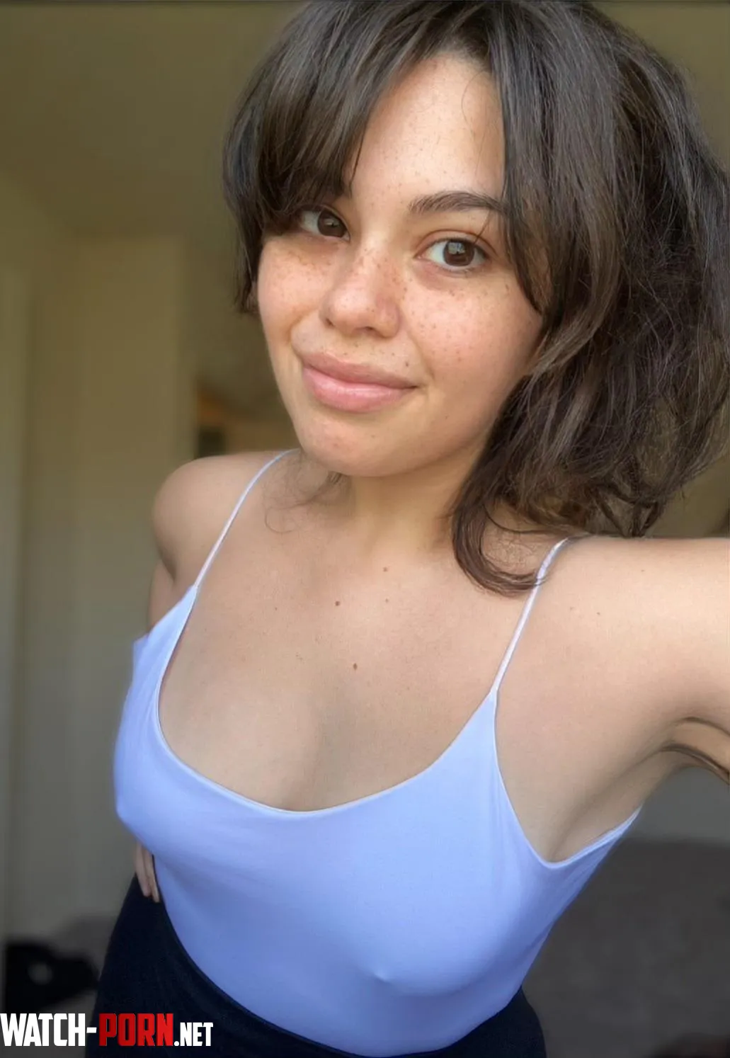 Braless Sunday I gotta clean my apartment really bad lol  by mollyzedolly