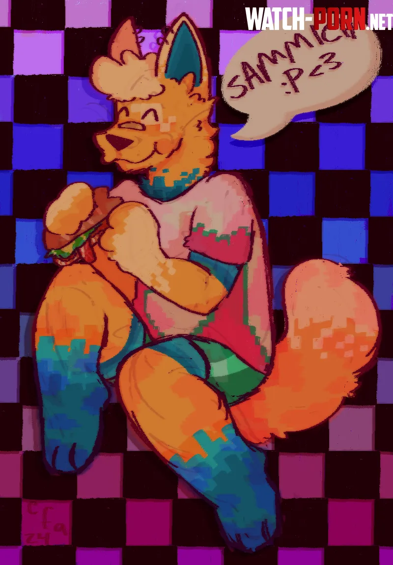 A lil thing I did with my fursona Chilli 3 by Chellie-uwu-Bellie