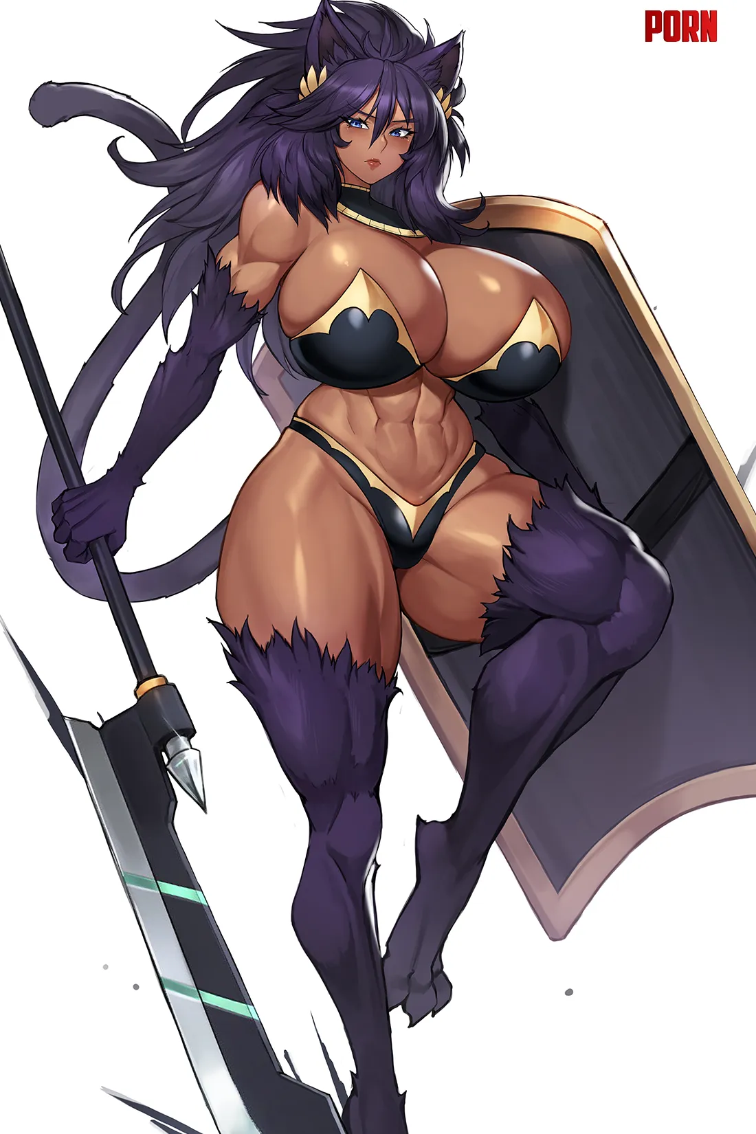 Catgirl Warrior gurimjang Original by Throwawheylmao