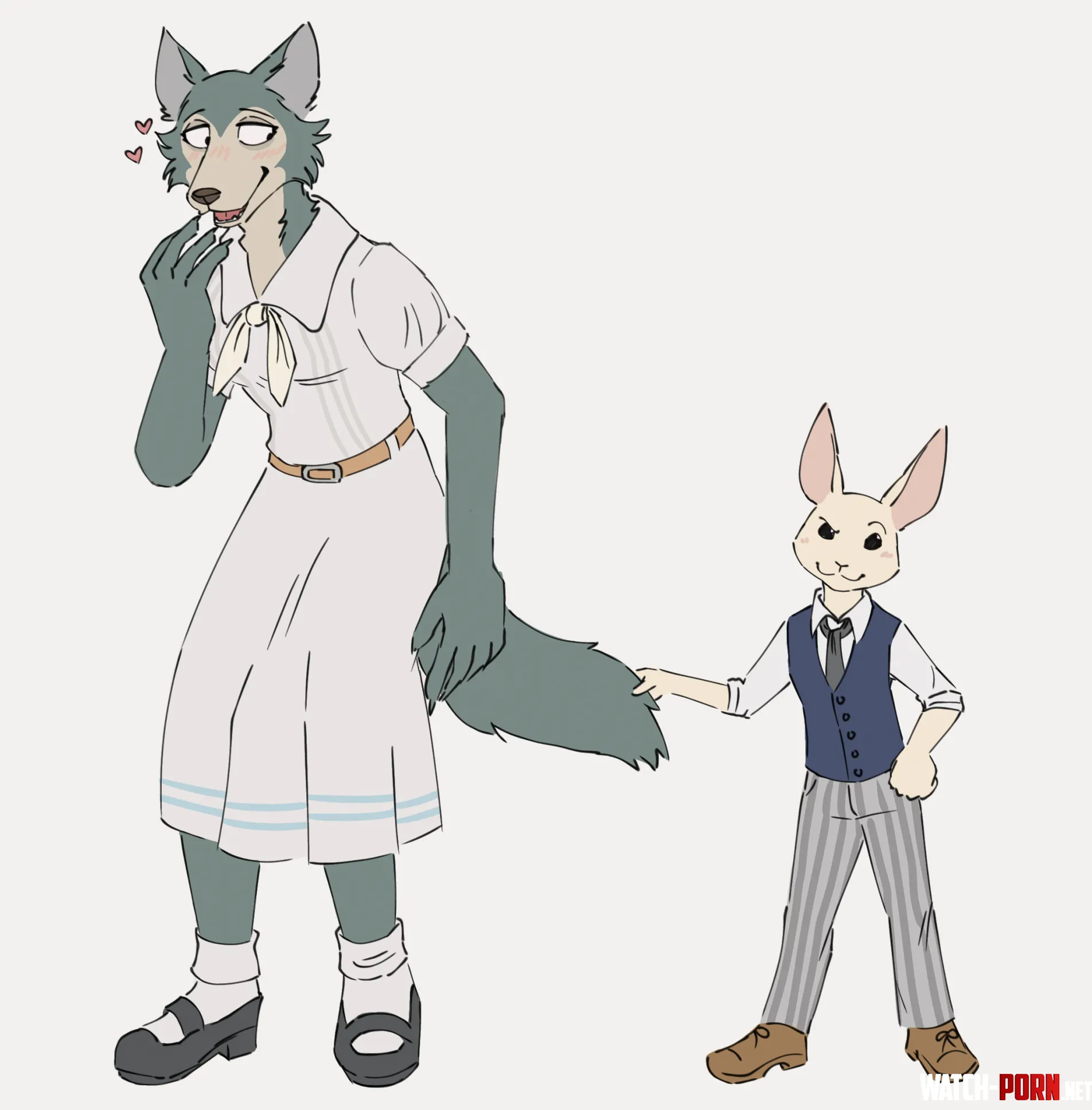 Legoshi and Haru genderswapped by Expert_Recover3061