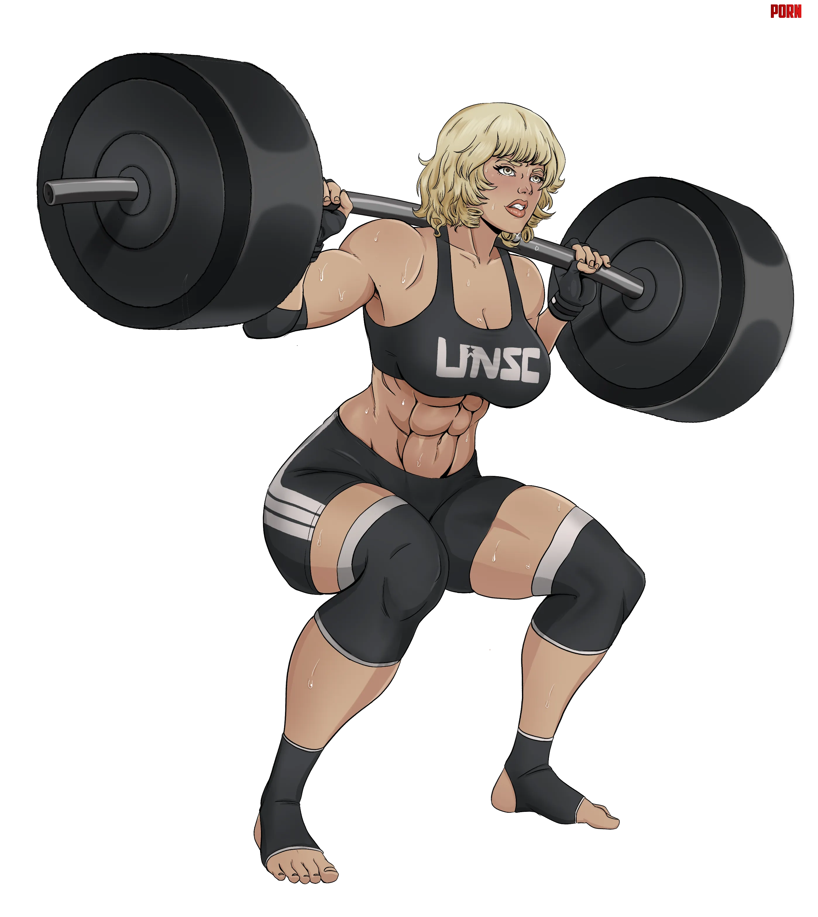 My Spartan 3 OC Alexandria  B264 being a heavyweight By nitecidern by MONDELLI175