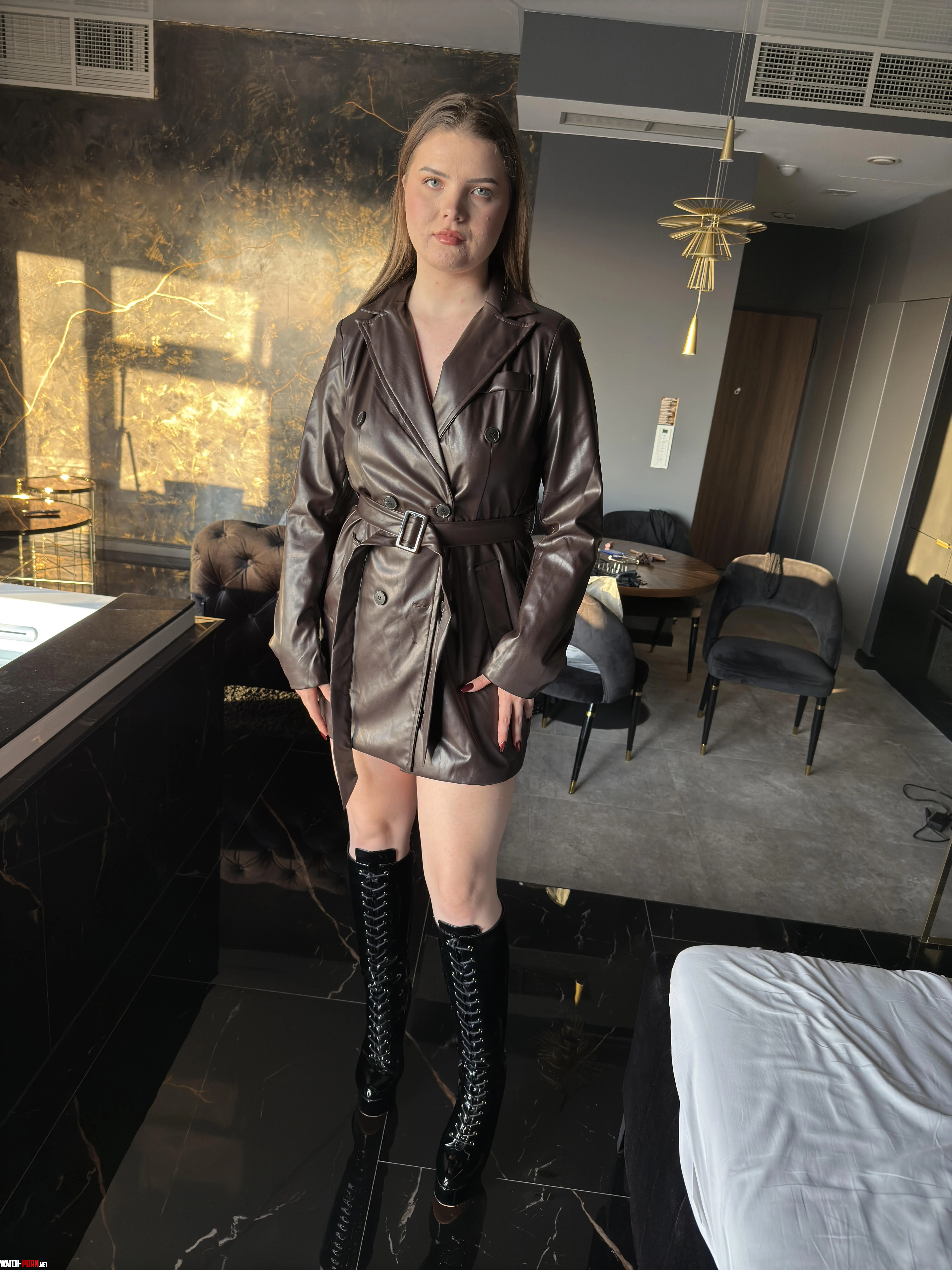 my new leather coat by Navlia