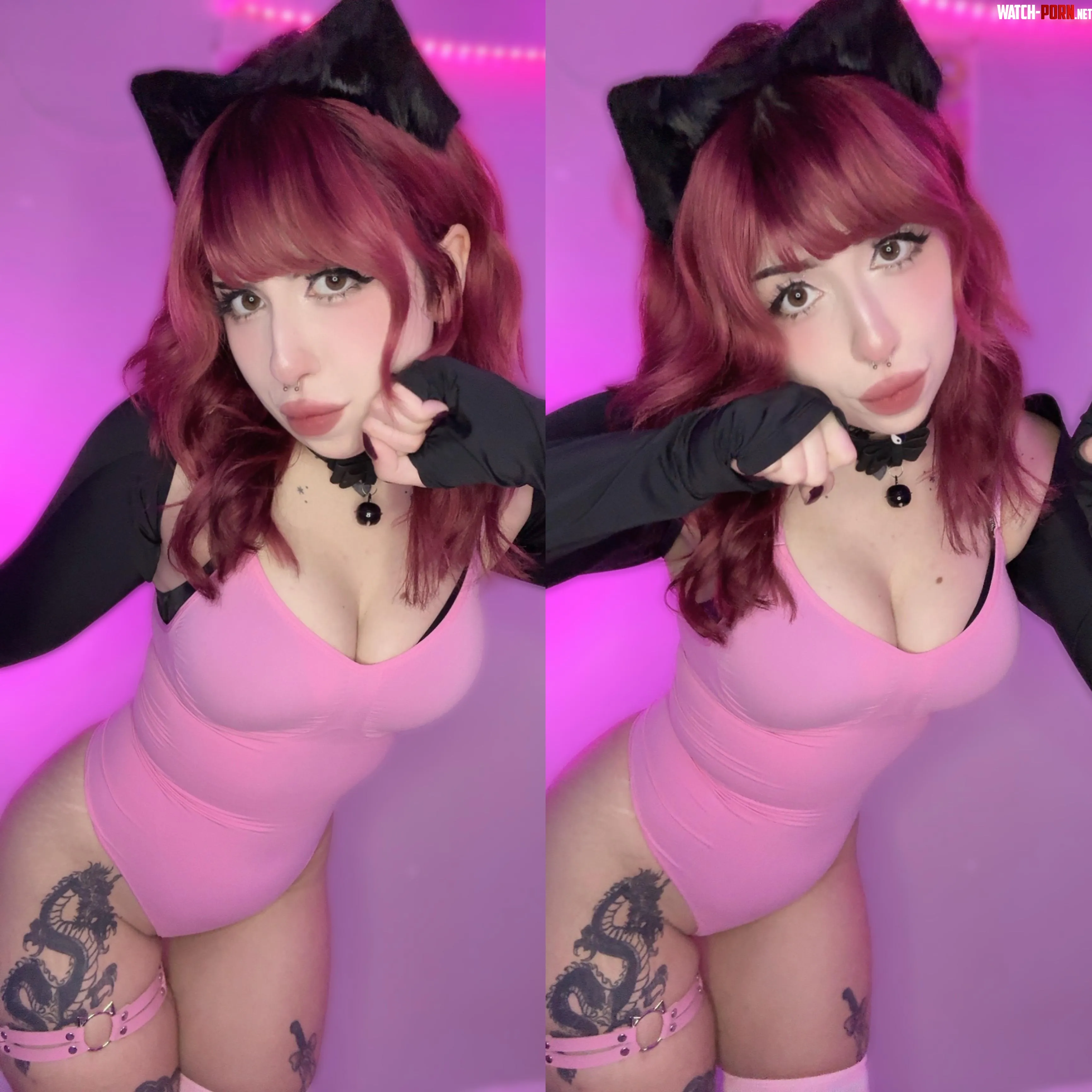 do i look cute in pink  by bunbrat