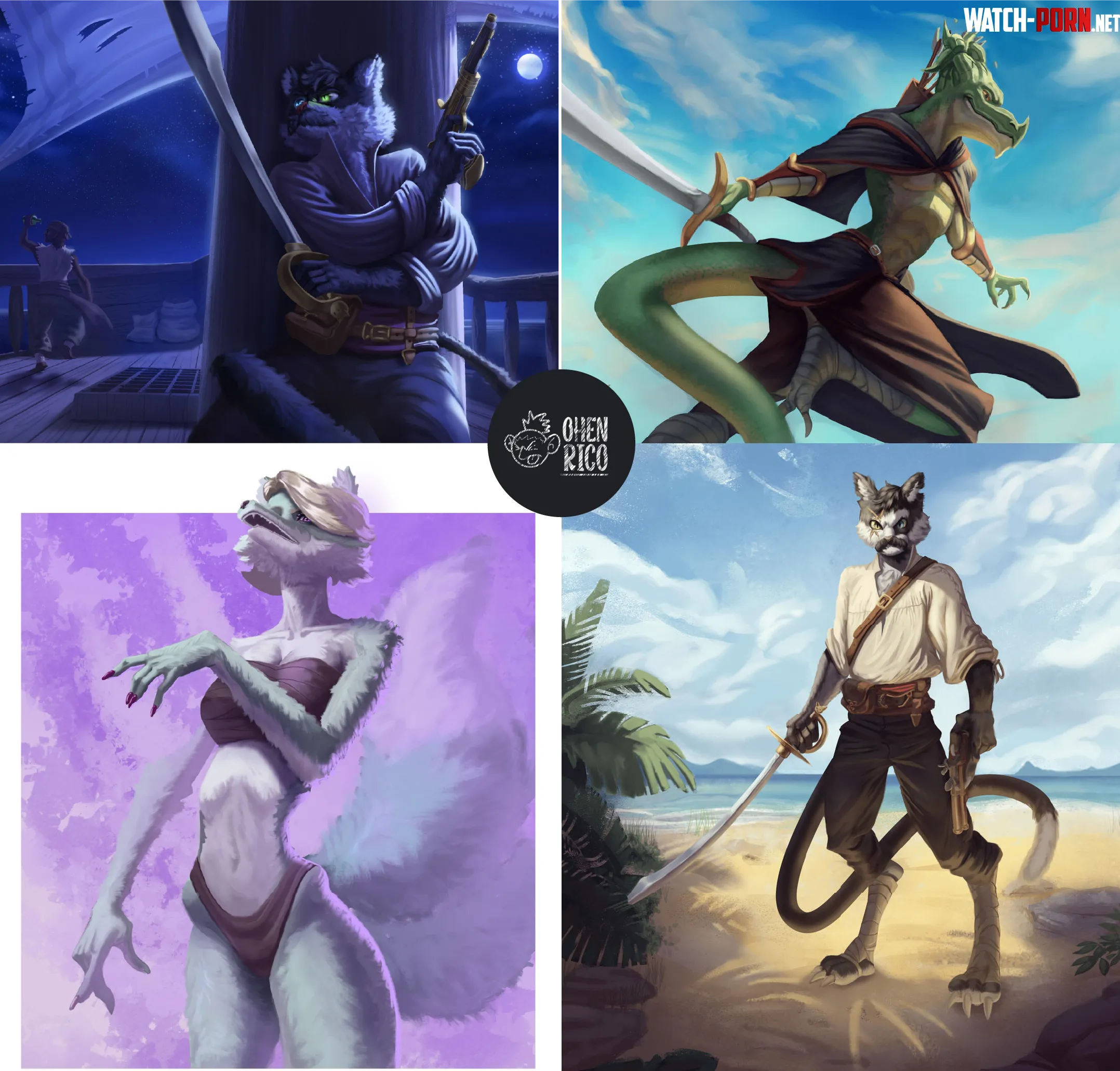 My best furry artworks by Henriq-draw