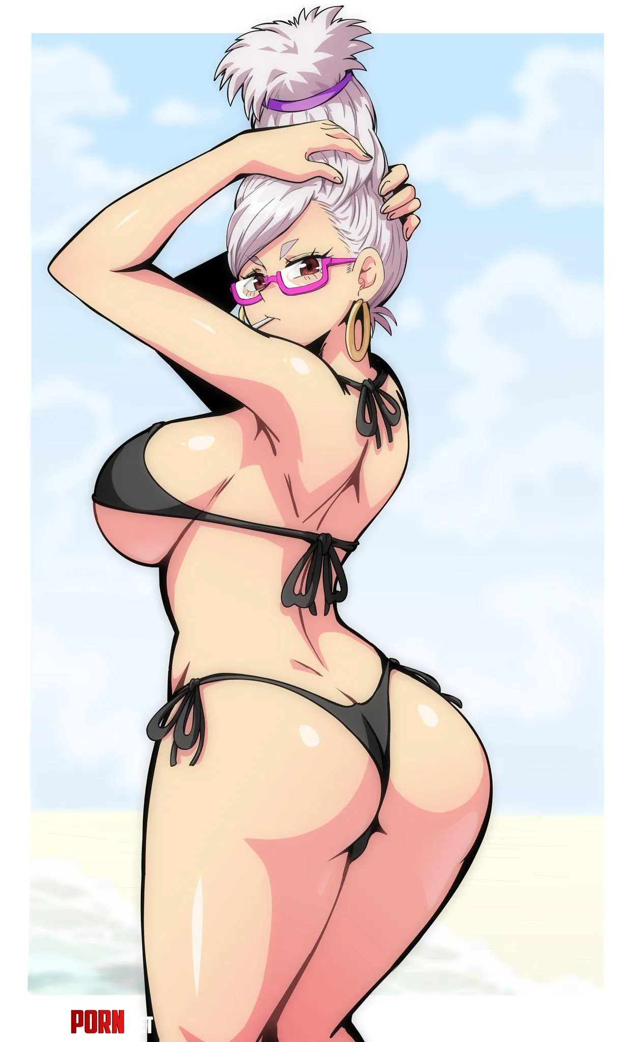Grandma Seiko on the beachp by CandidLeadership2704