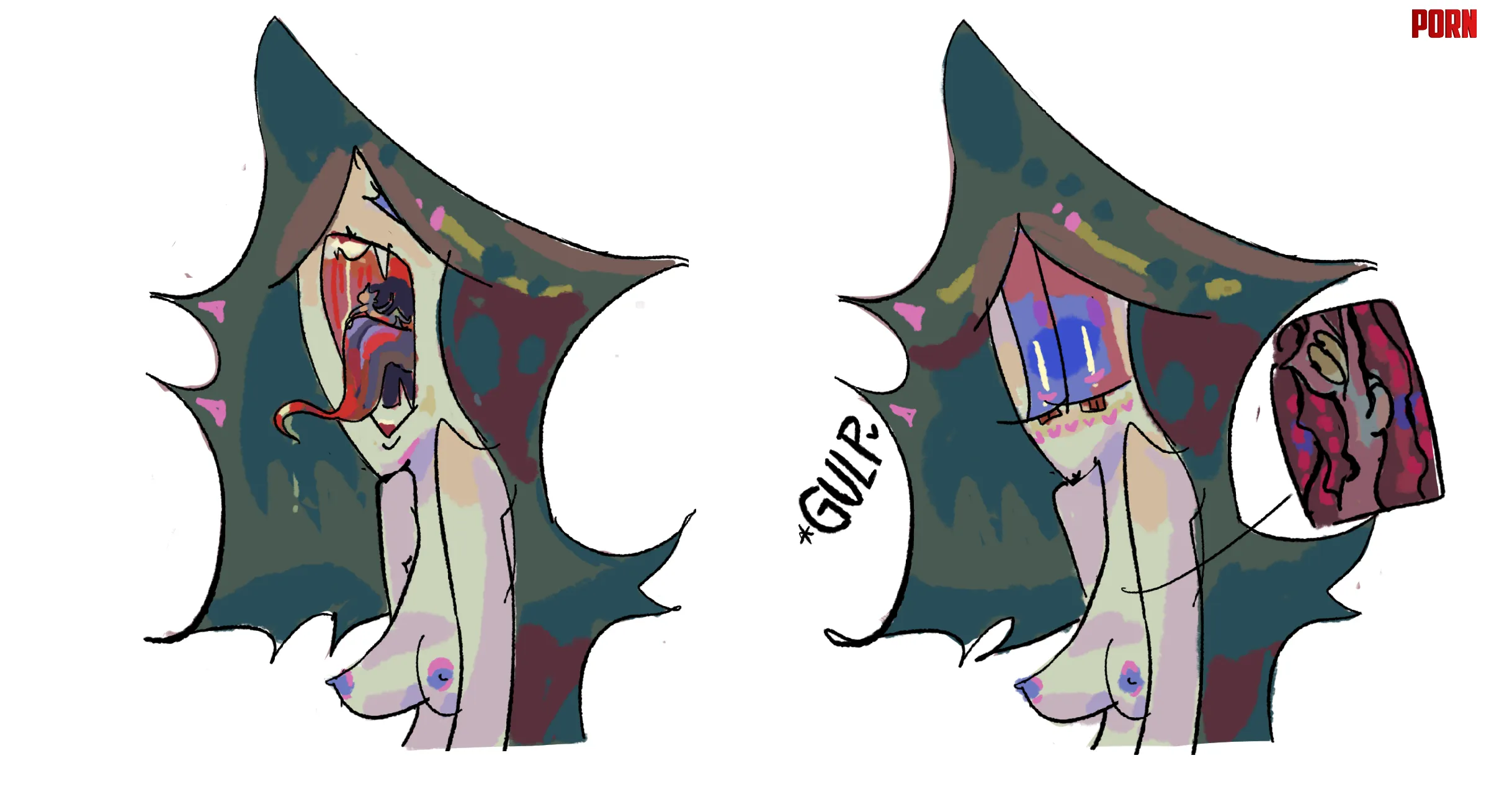 Image snakegirl sketches Giantess FF by coppermolar