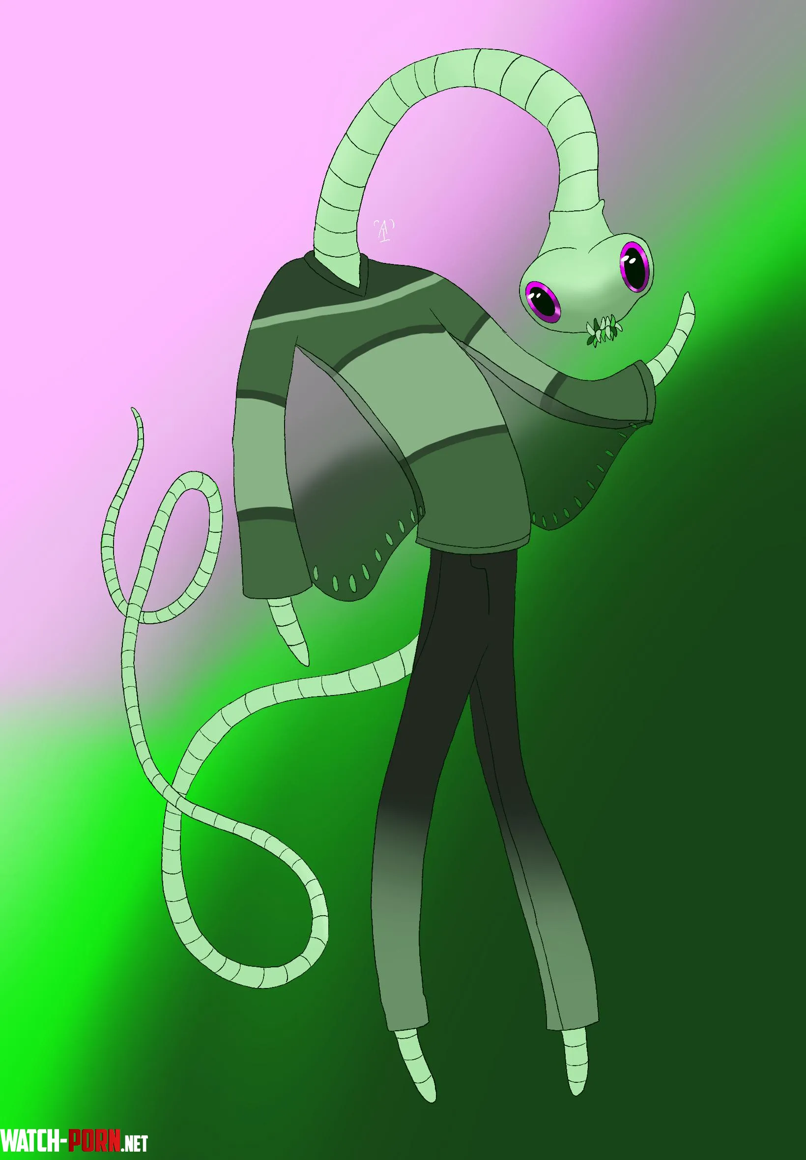 Huevember 19th  Tapeworm by moi by stargazer-hazel