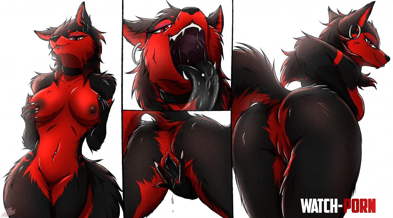 Wet and ready to please you F KyronLadon by YiffyLynx
