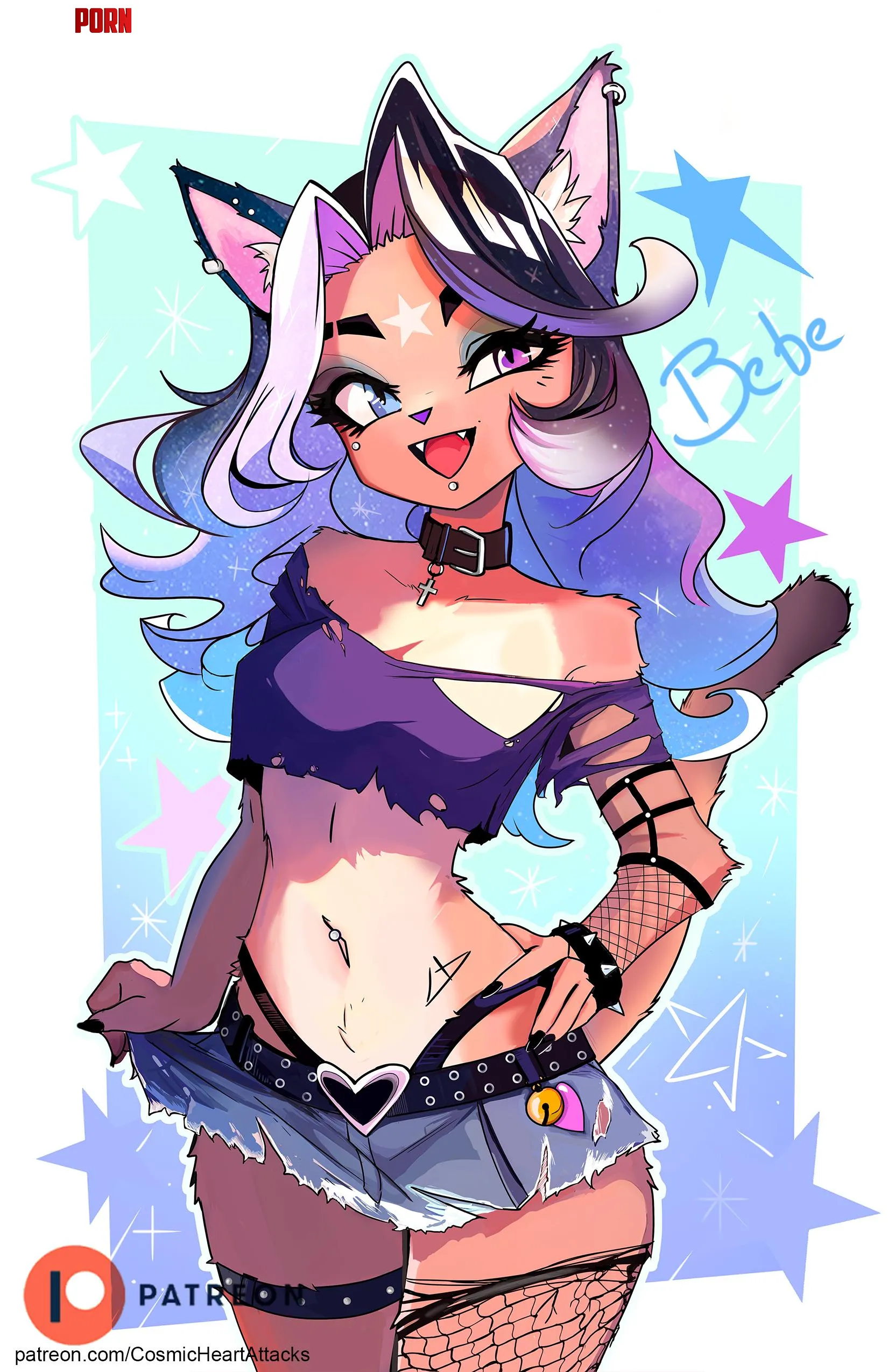 cosmic cat BeBe by Cosmic Heart Attacks by Cosmic-heart-Attacks