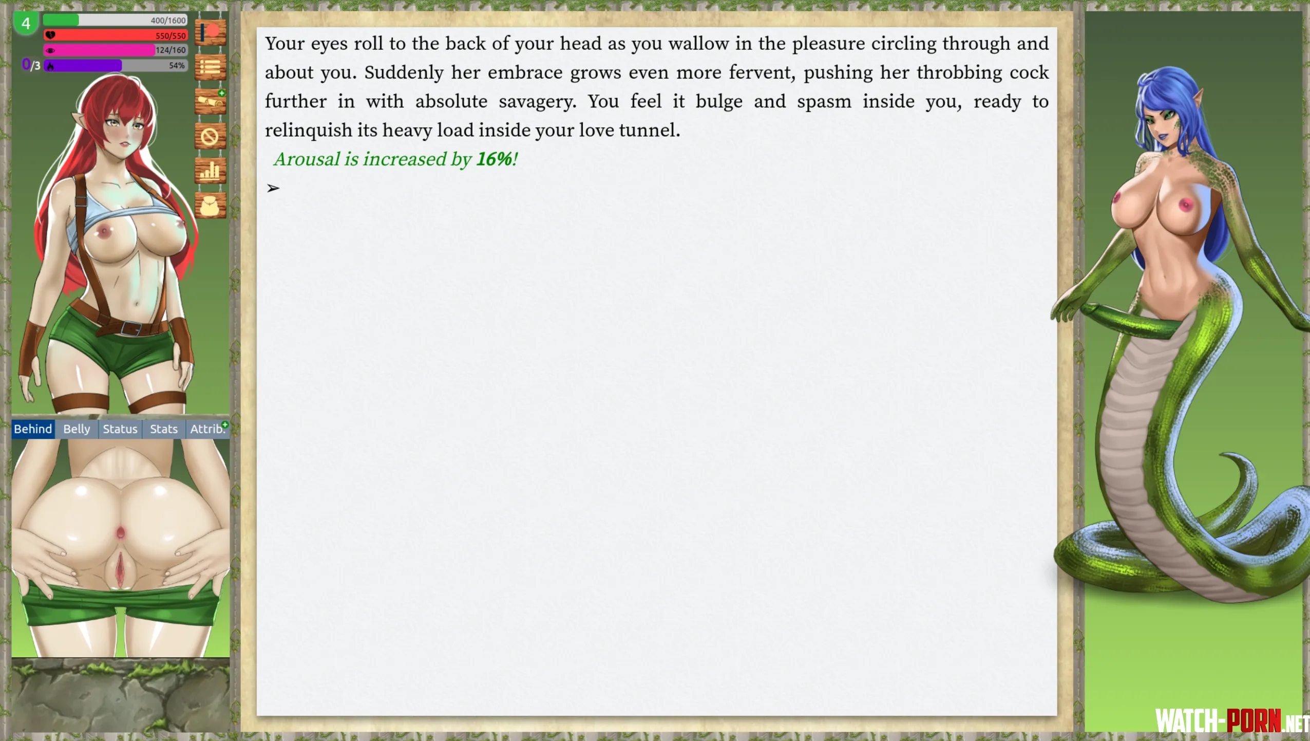 Arousal keeps increasing Dryad Quest by Miss-Wonderland
