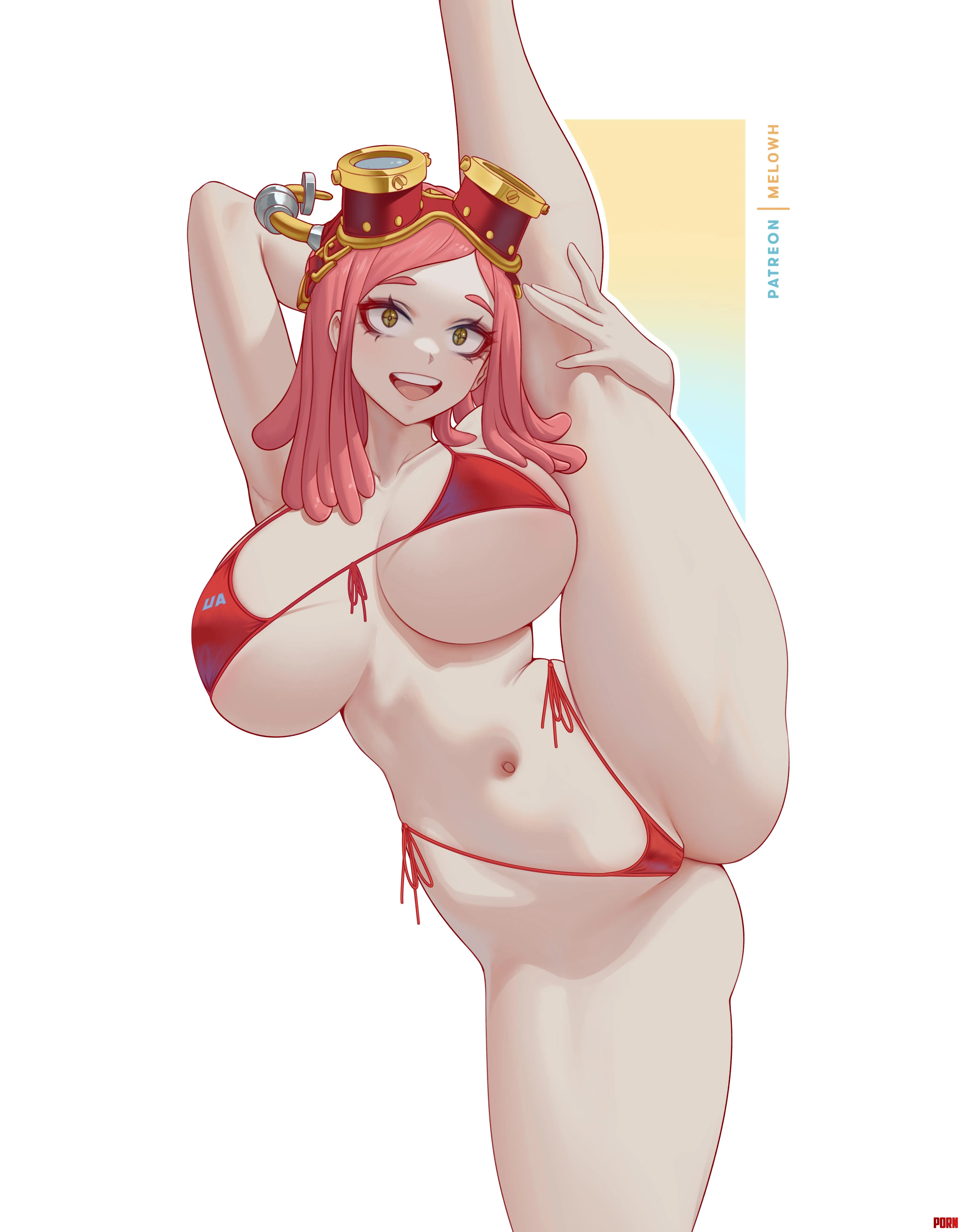 Mei showing off her flexibility  by xKillua666