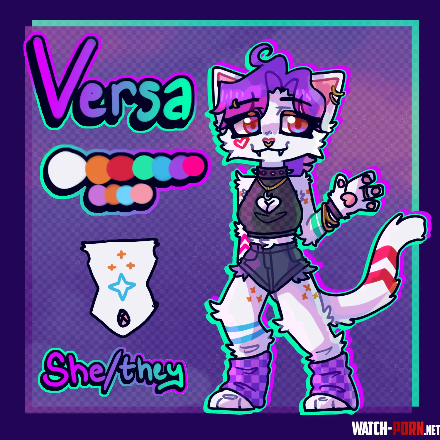 I redesigned an OLD oc What do you think by rosefloofykitty
