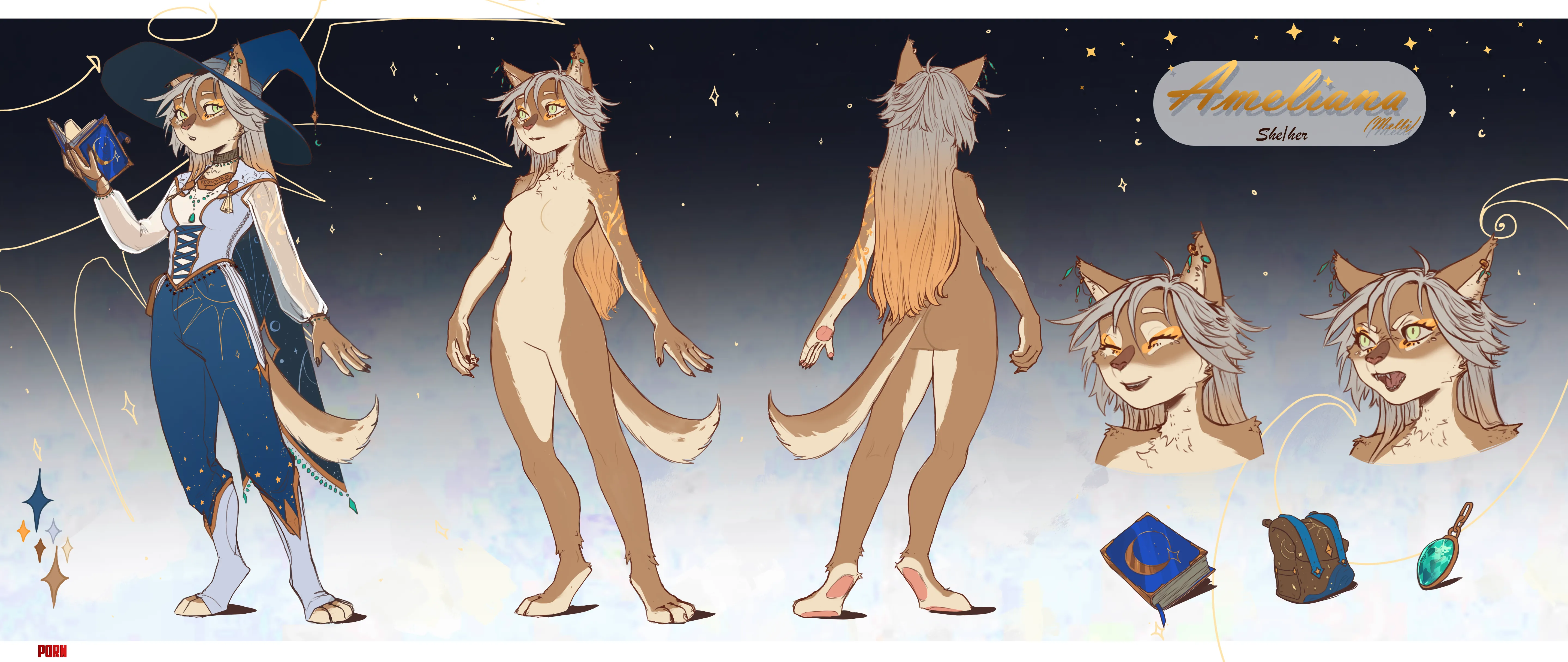 Ref Sheet of my new OC Art by me by Leh_moura