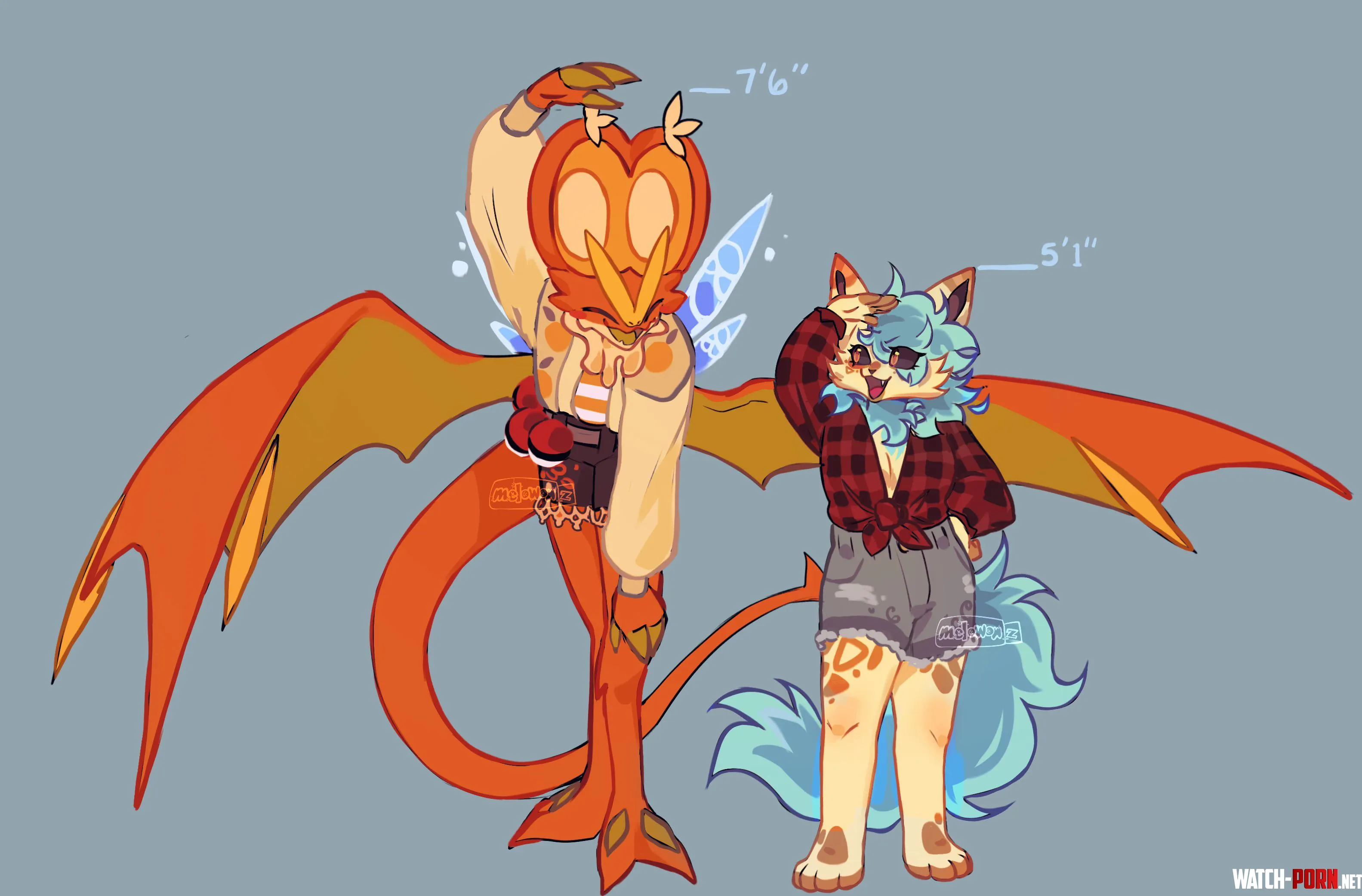 NoivernPokesona doodle plus Moots Oc Art by me by melowon_z