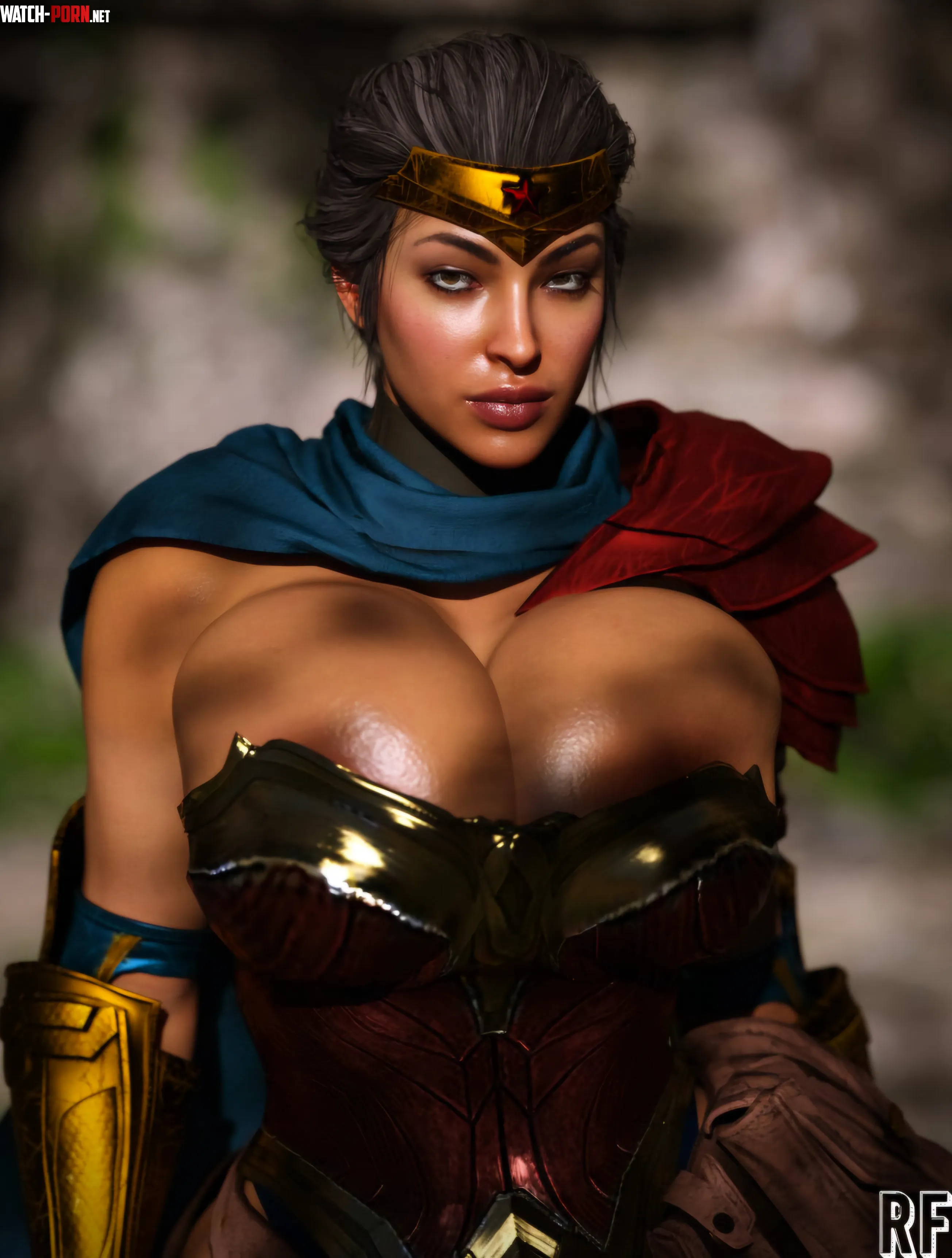 Big Tits Wonder Woman Rude Frog 3D DC  by xxxwUwUwxxx
