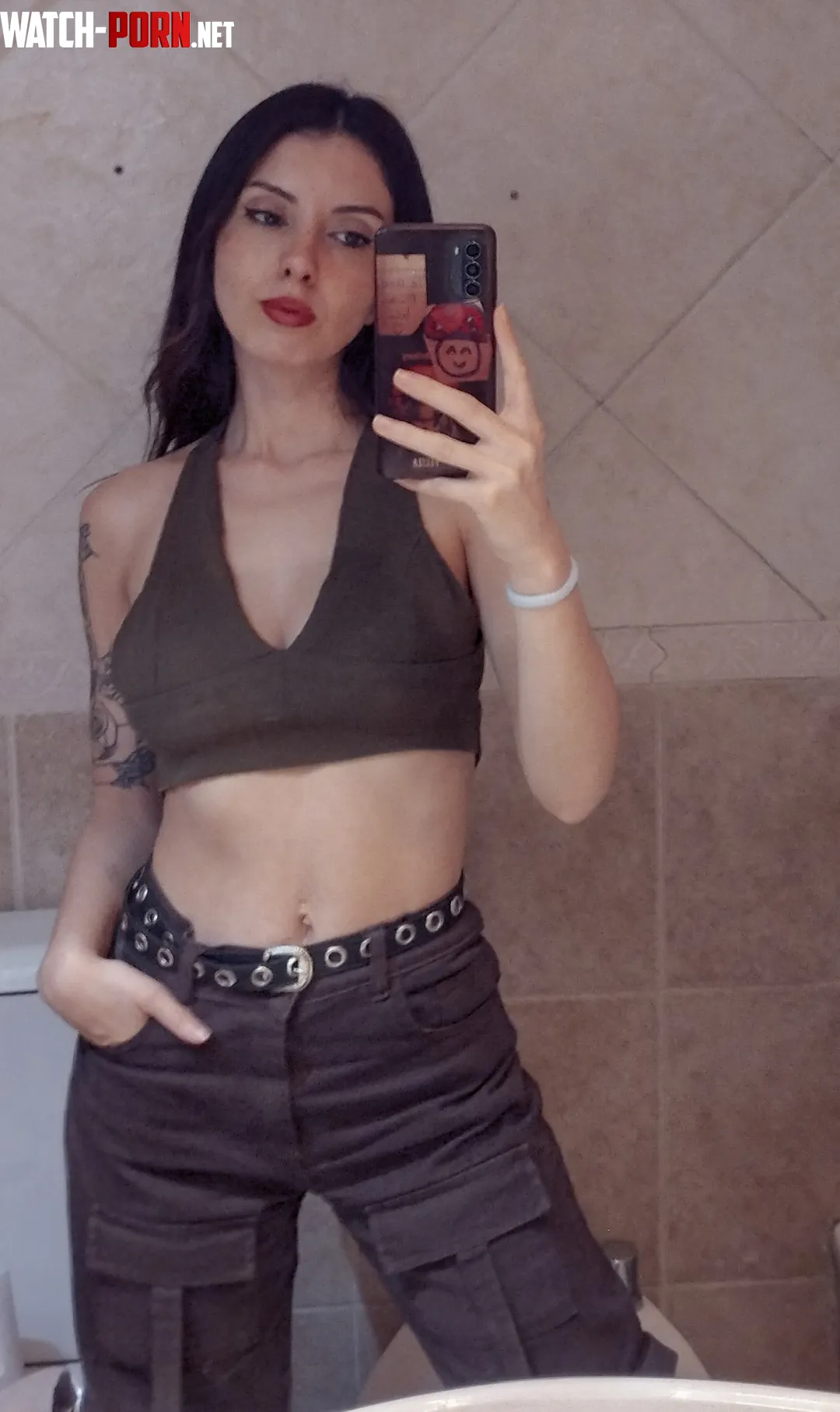 I dont wear anything other than a croptop  by alexgreys13