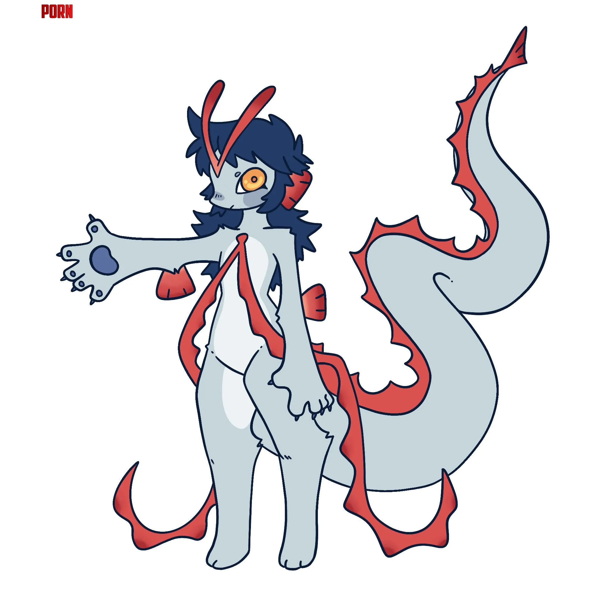My oarfishbased fursona Kipper  by goophanim