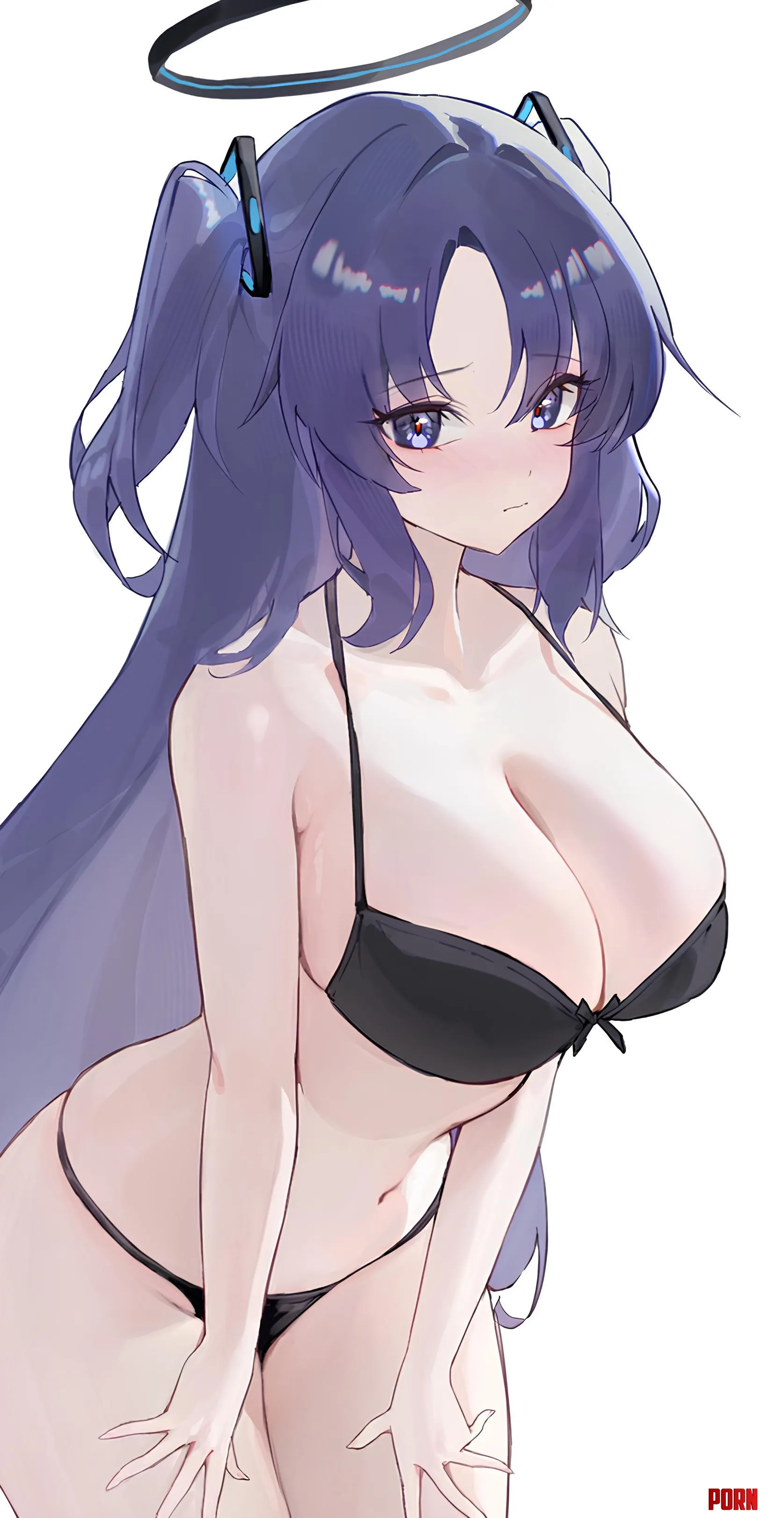 Busty swimsuit Yuuka by marxsander2016