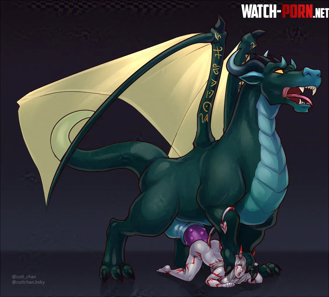 Dragon riding Cuti Chan by sir_kiwi_bird