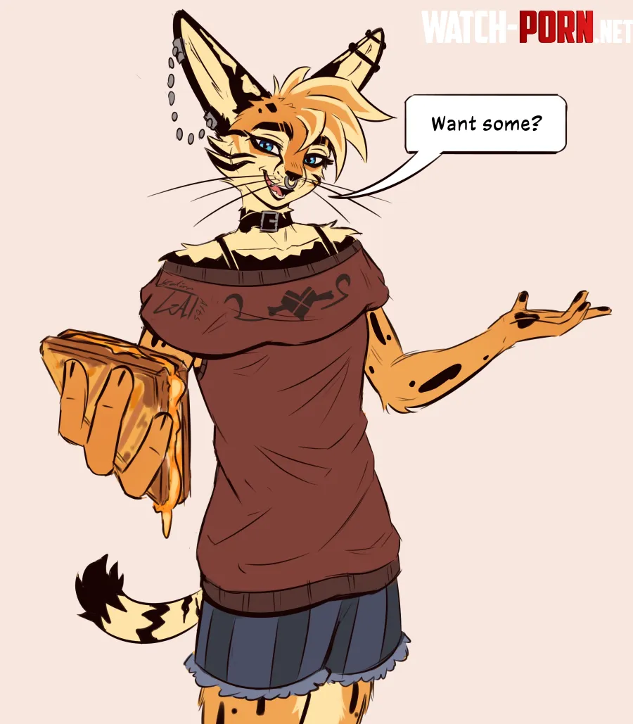 This is Sadie and she loves grilled cheese  by Galinn-Arts