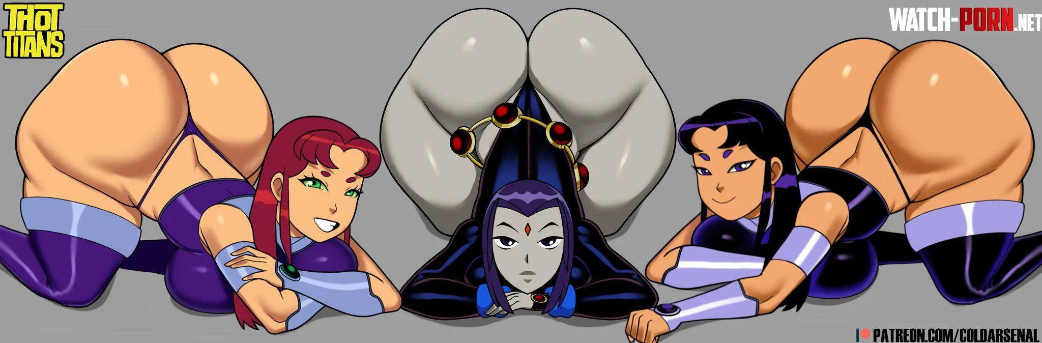 Starfire raven black fire cold arsenalteen titans by avin8701