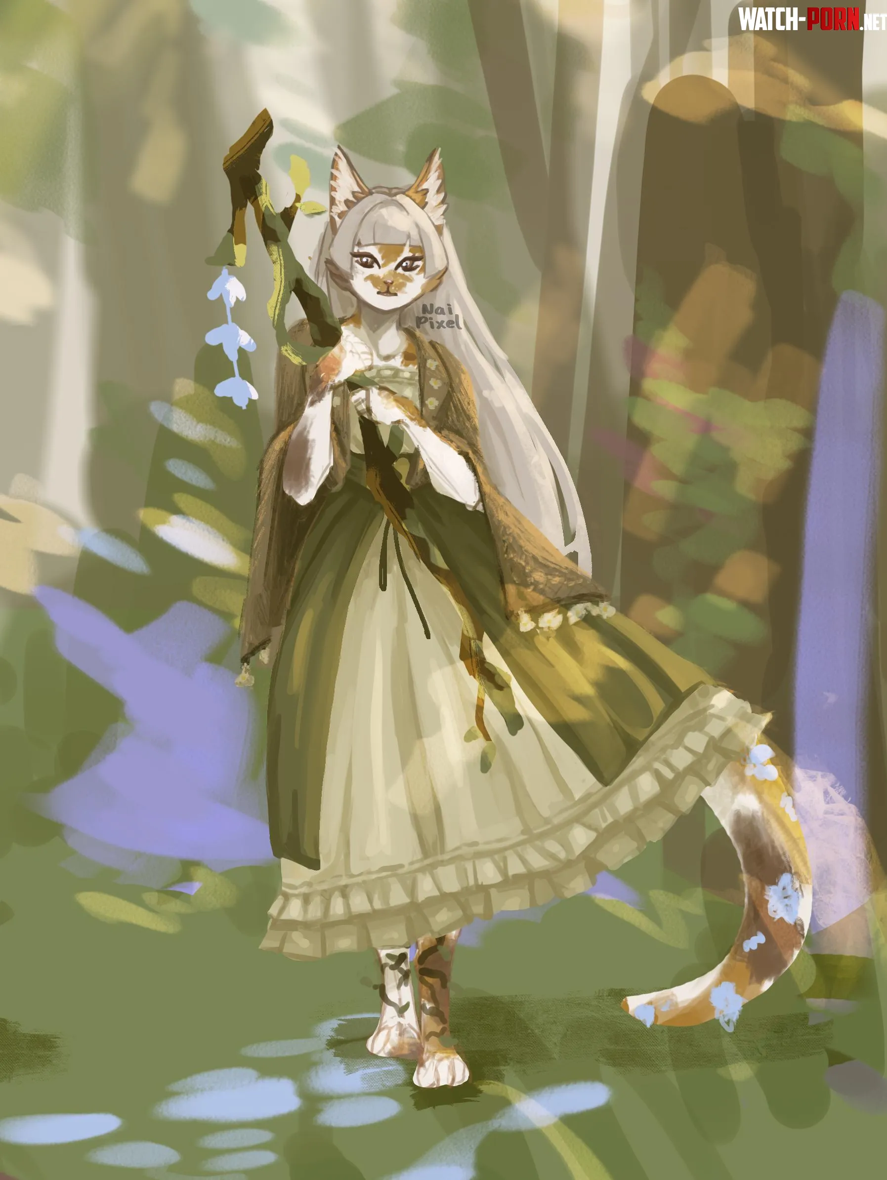 Cat Druid by Nai Pixel me by Nai_Goma