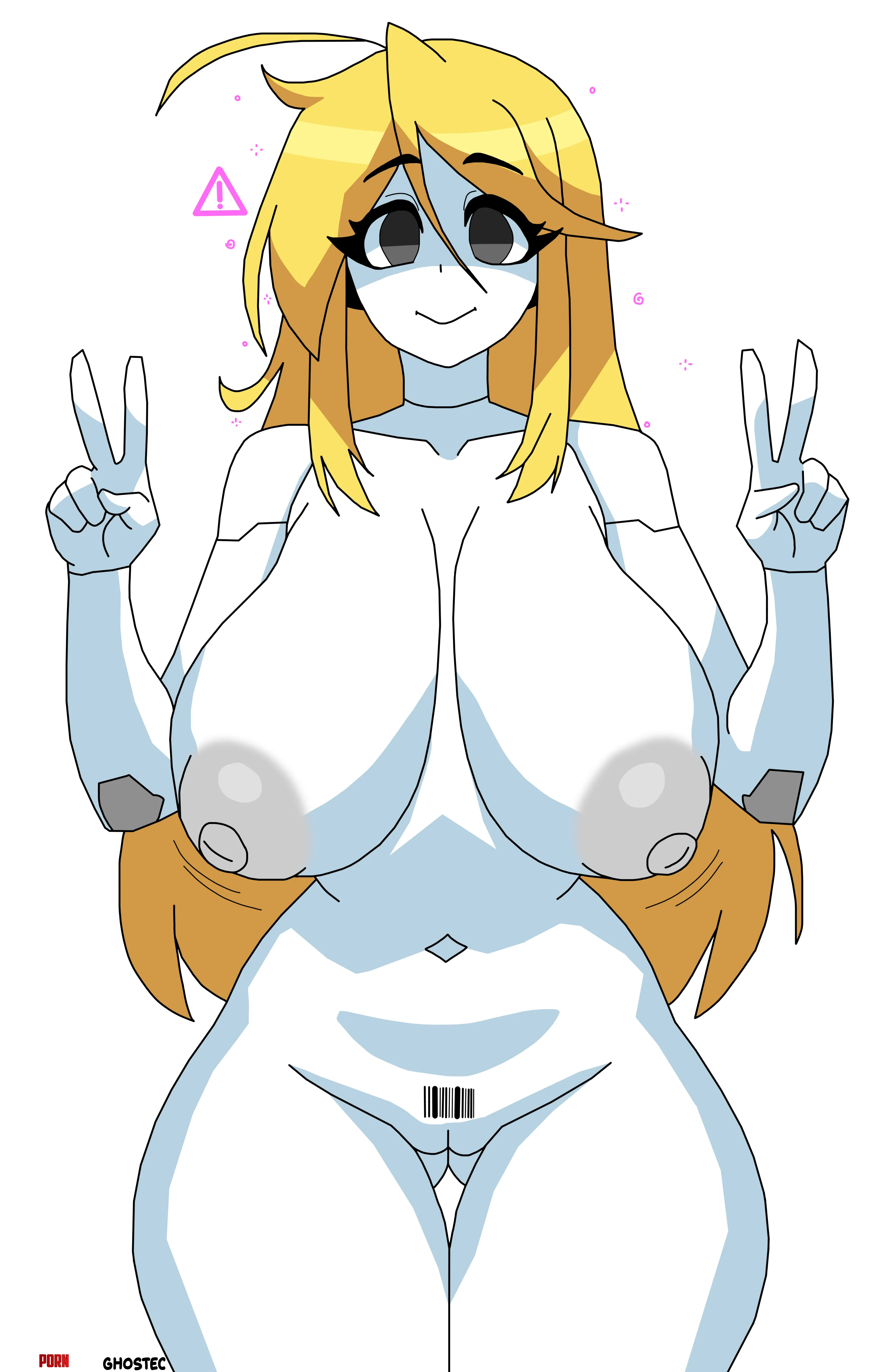 Robot girl got hacked OC requested by Blueshell by _TheSacred_Ghost