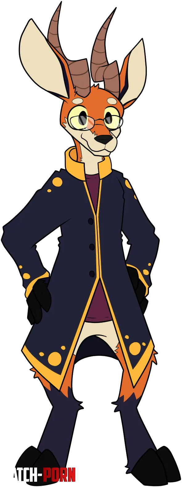 Hugo Gazelle w by TheRedFoxxo