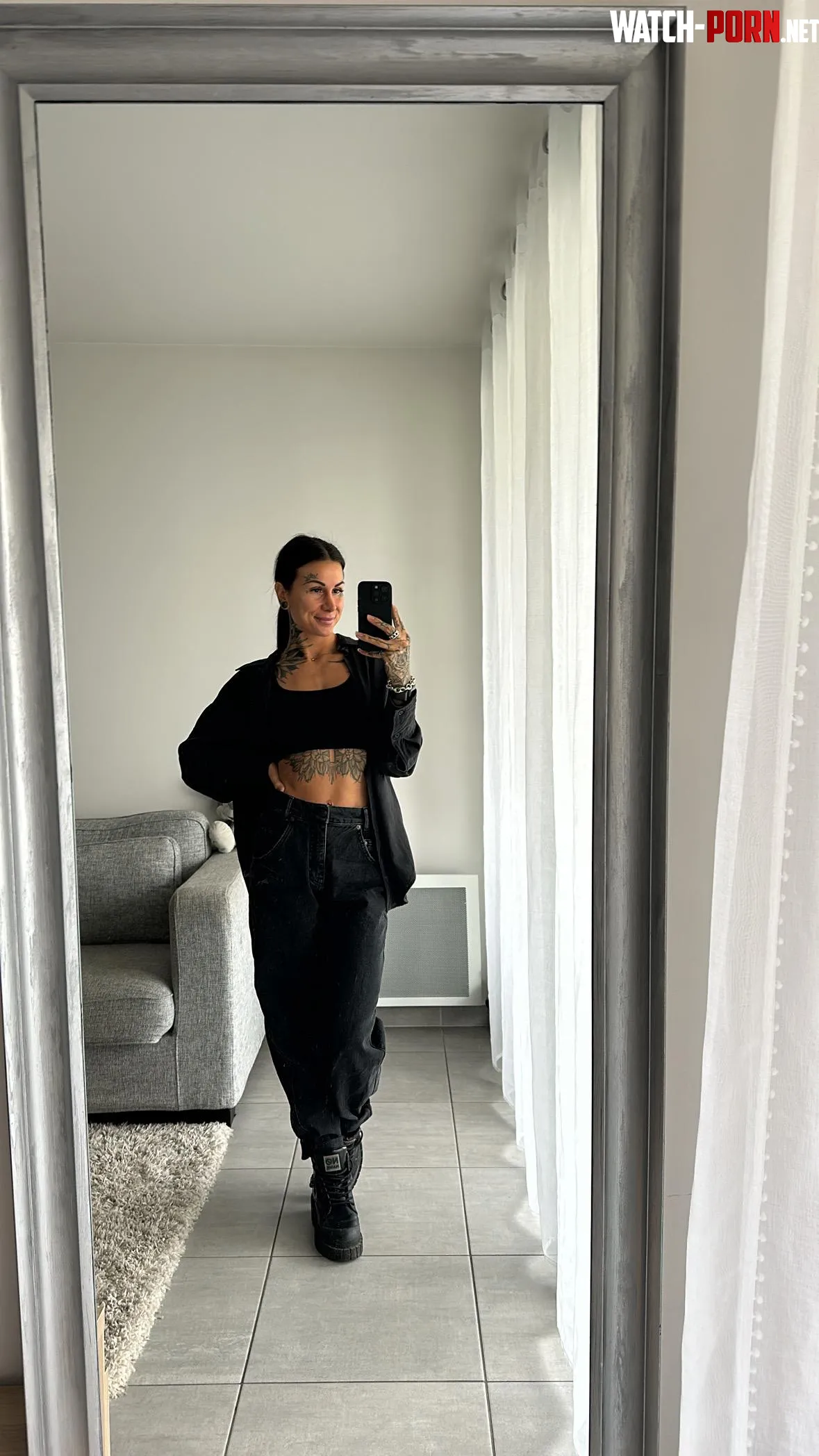 Black crop tops are my go to for dates by OcelotFront5395