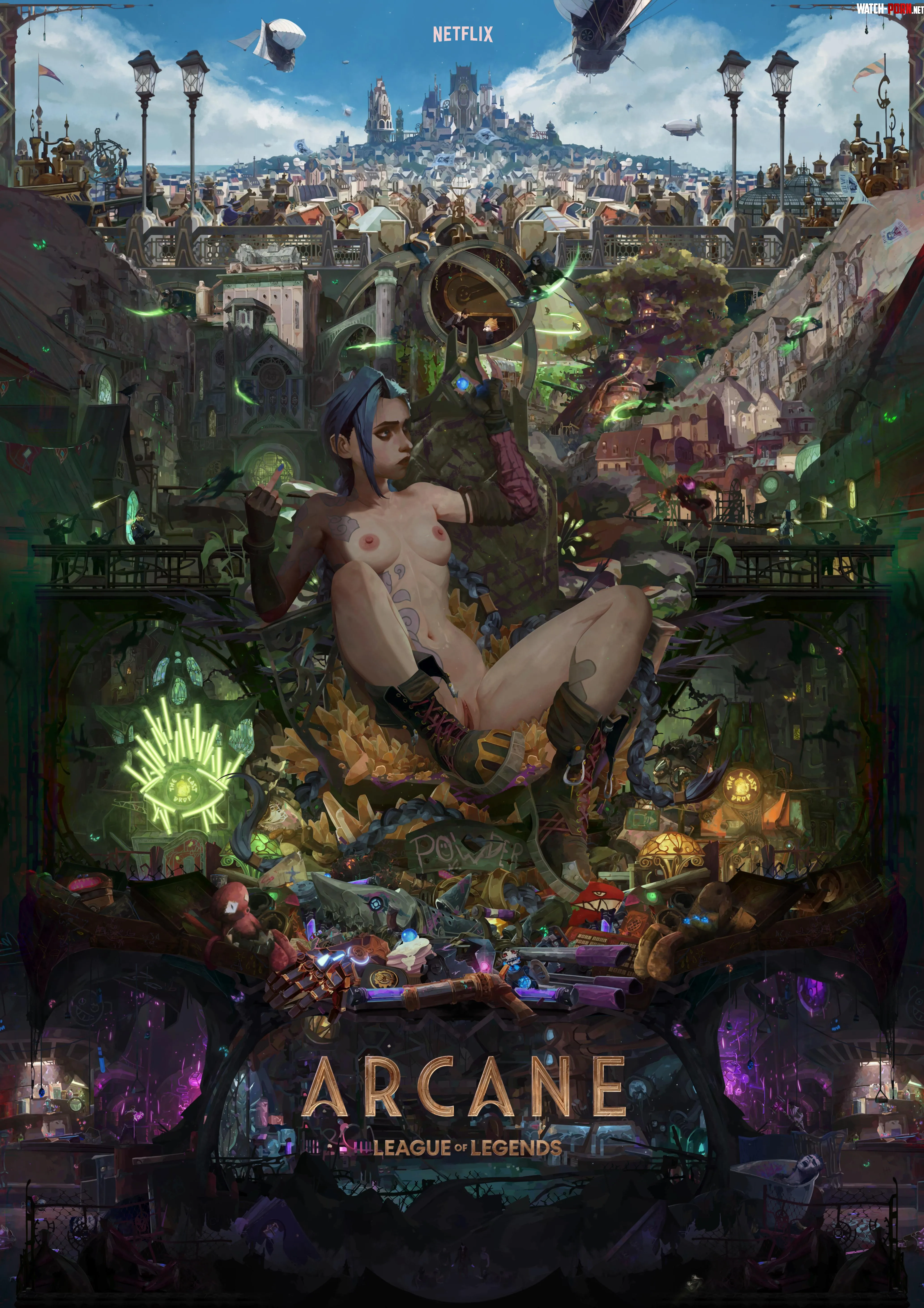 Jinx Arcane League of Legends uraldemon by uraldemon