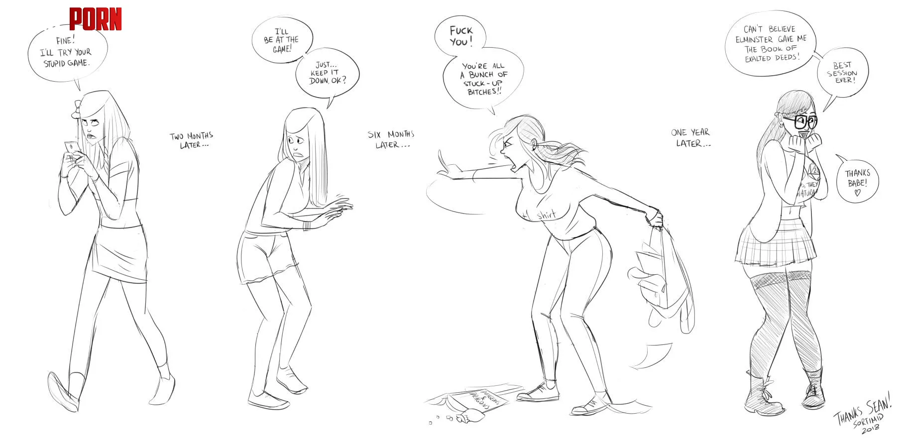 From cheerleader to DampD nerd by 1h30n3003