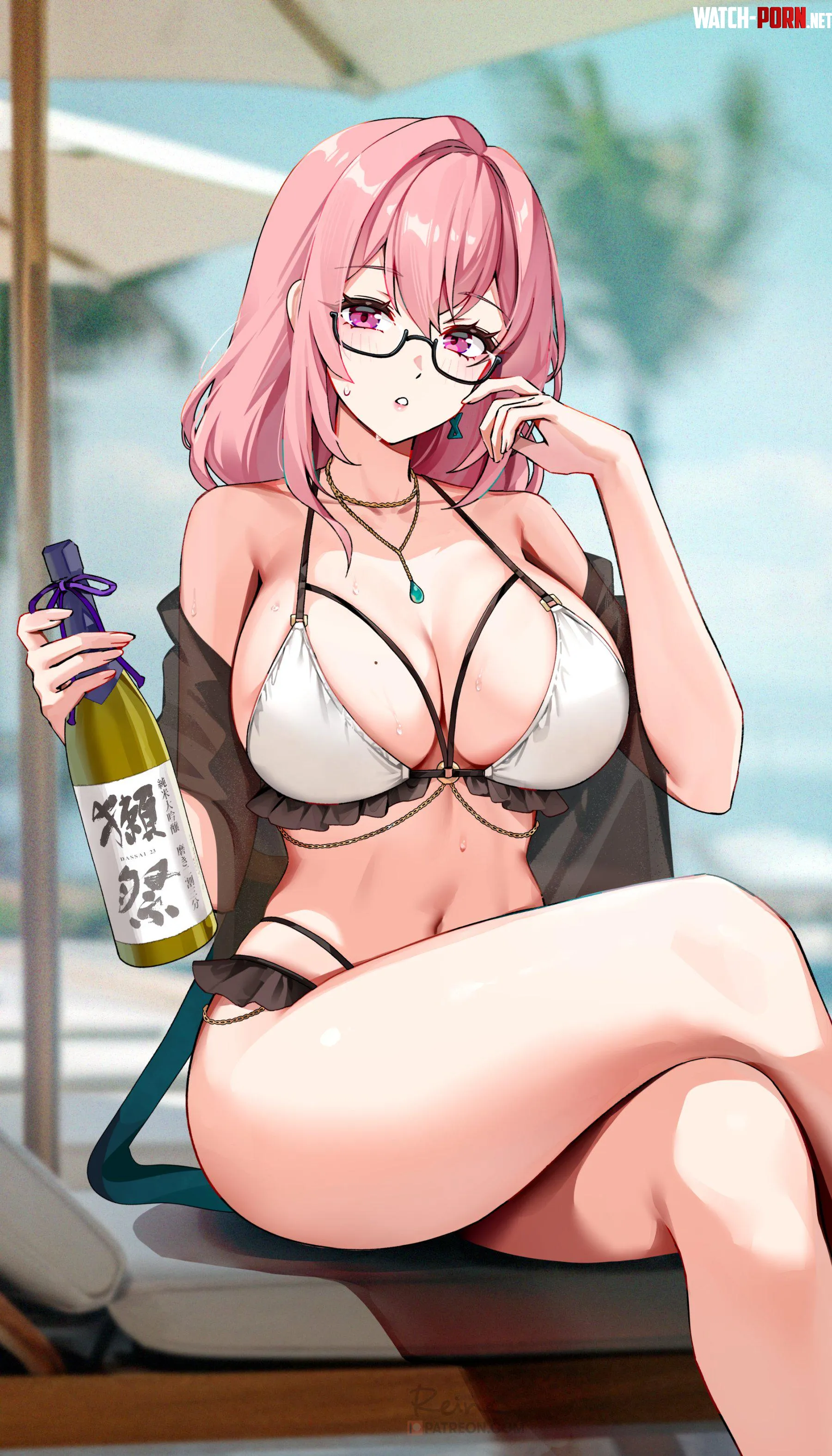 Yanagi at the beach ZZZ by xSaviour_N