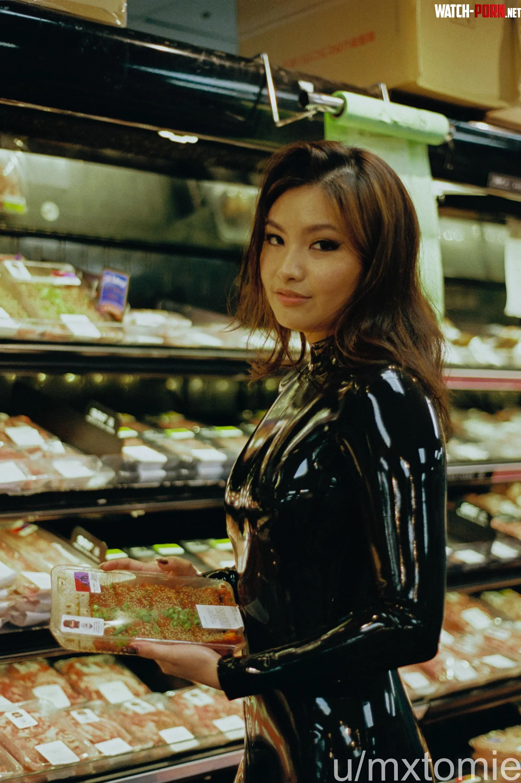 Buying meat is always better in shiny latex by mxtomie