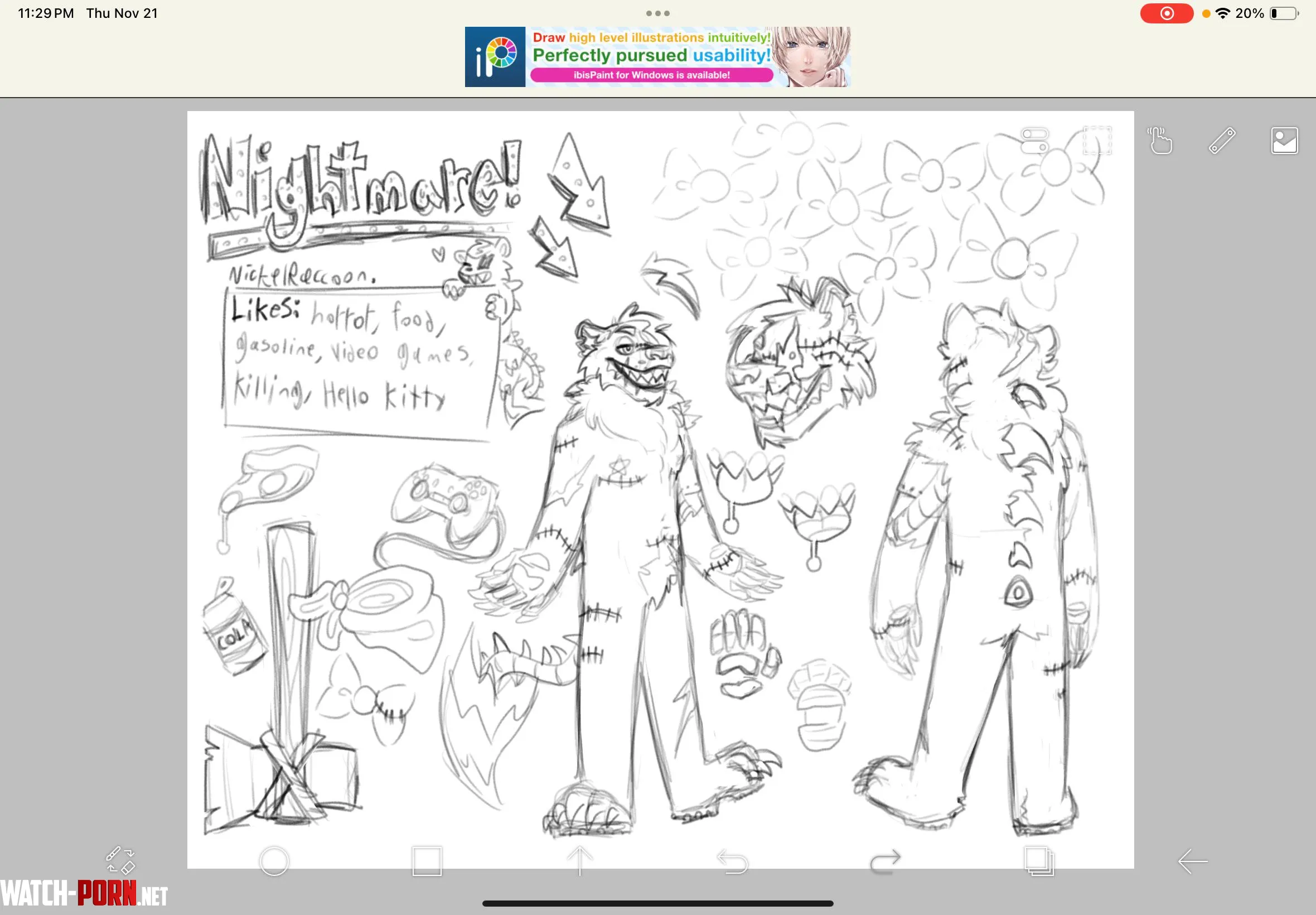 Wip of my sons new ref  art by me by NickelRaccoon