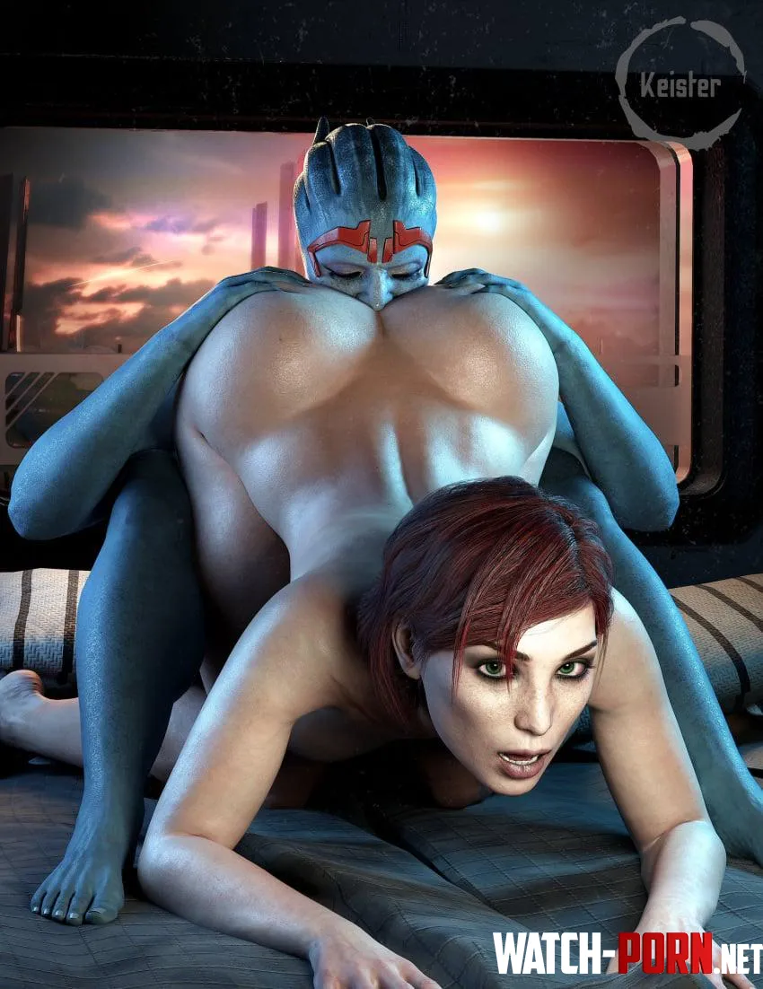 Samara Eating Out Femshep Keister3D Mass Effect by TechnicolourBear