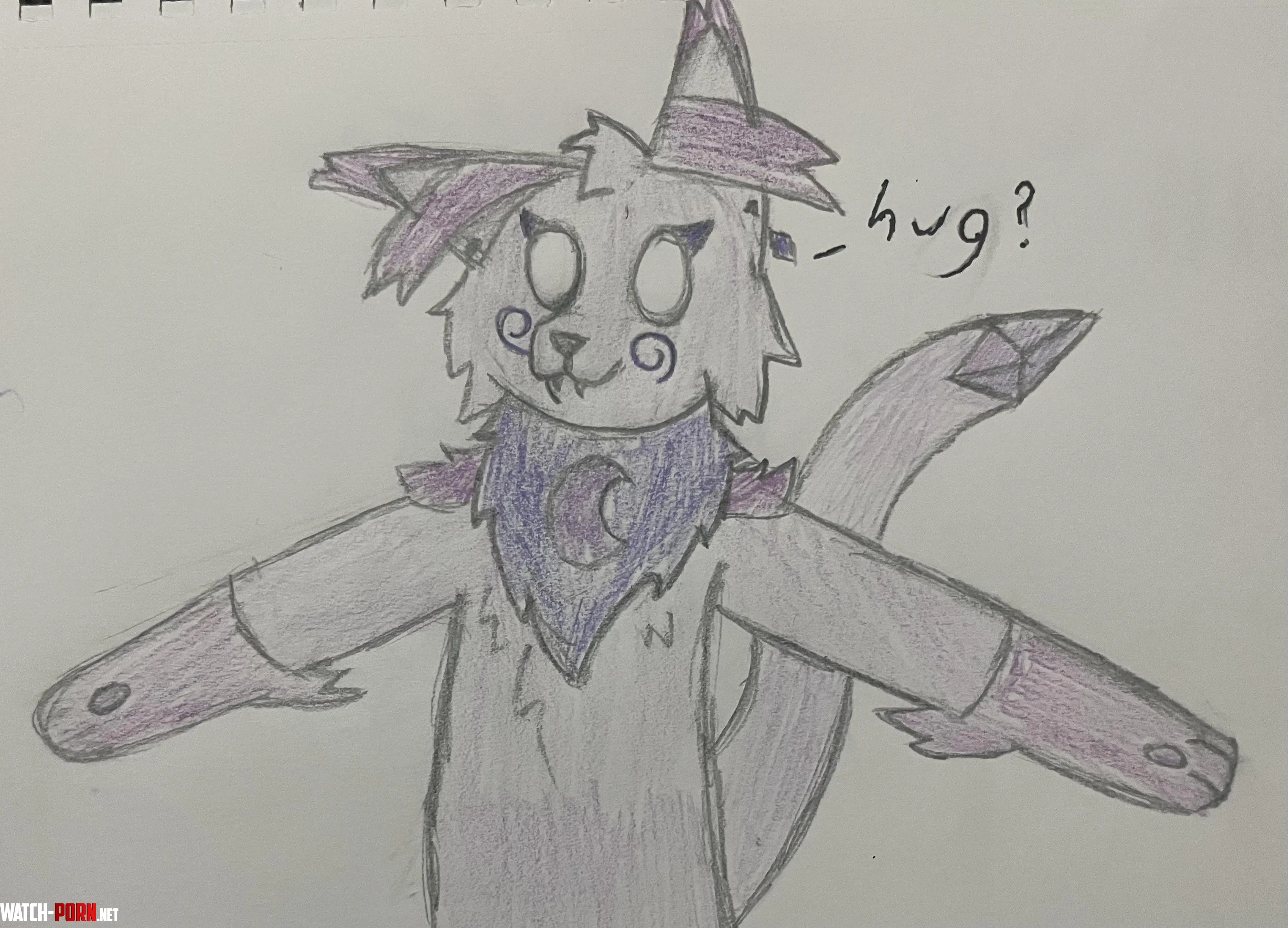Hug Warning will cuase you to have zero gravity art by me by CosmicWolf1031