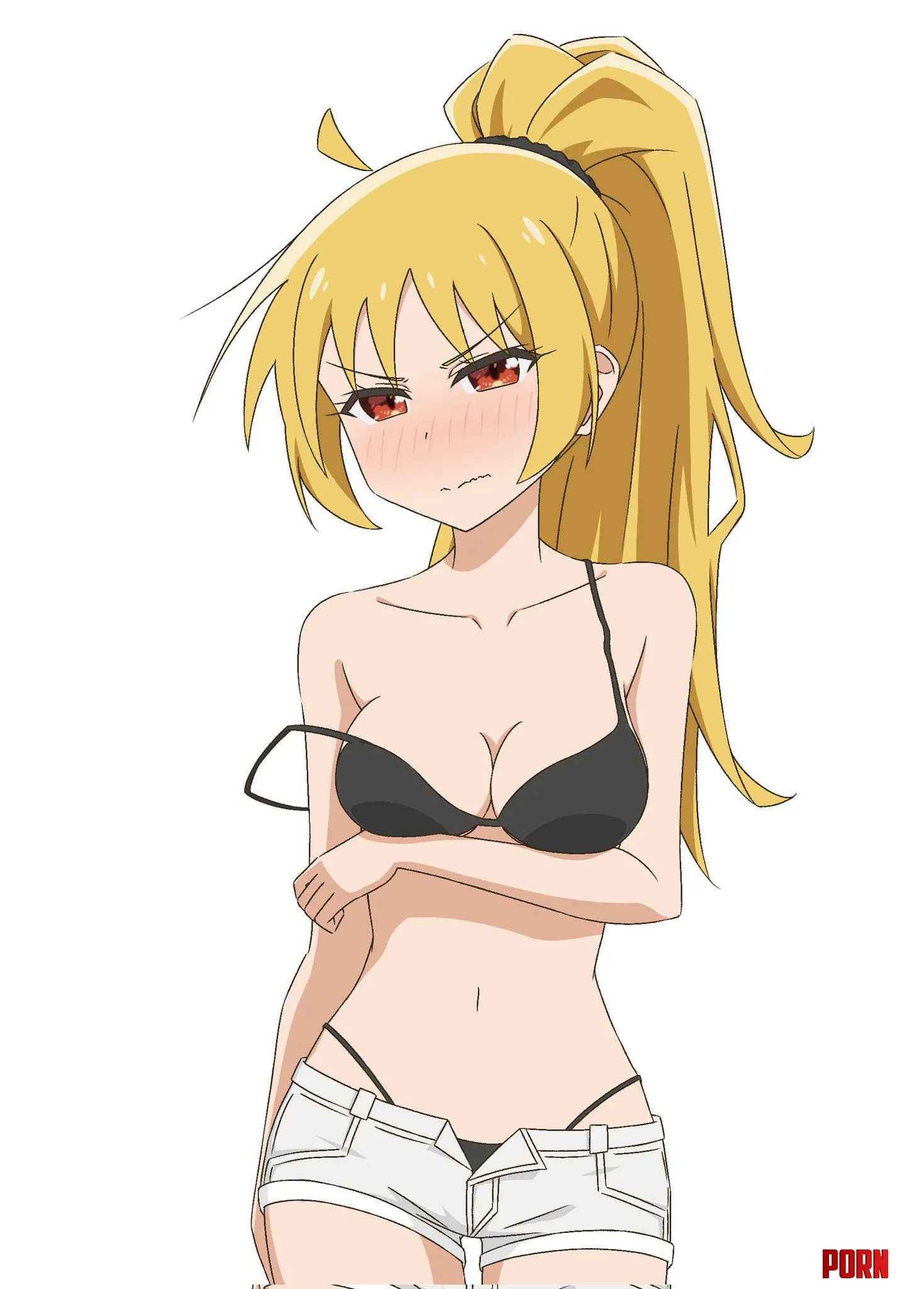 Seika Blushing In Her Bikini Bocchi The Rock by Csxc
