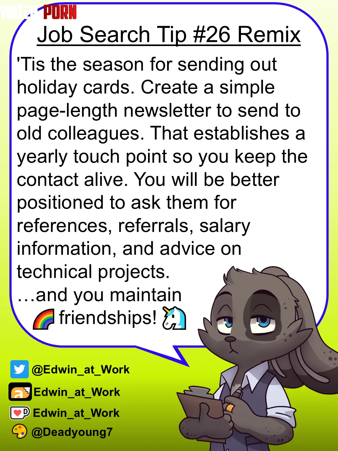 Job Search Tip Make a Newsletter by Edwin_at_work