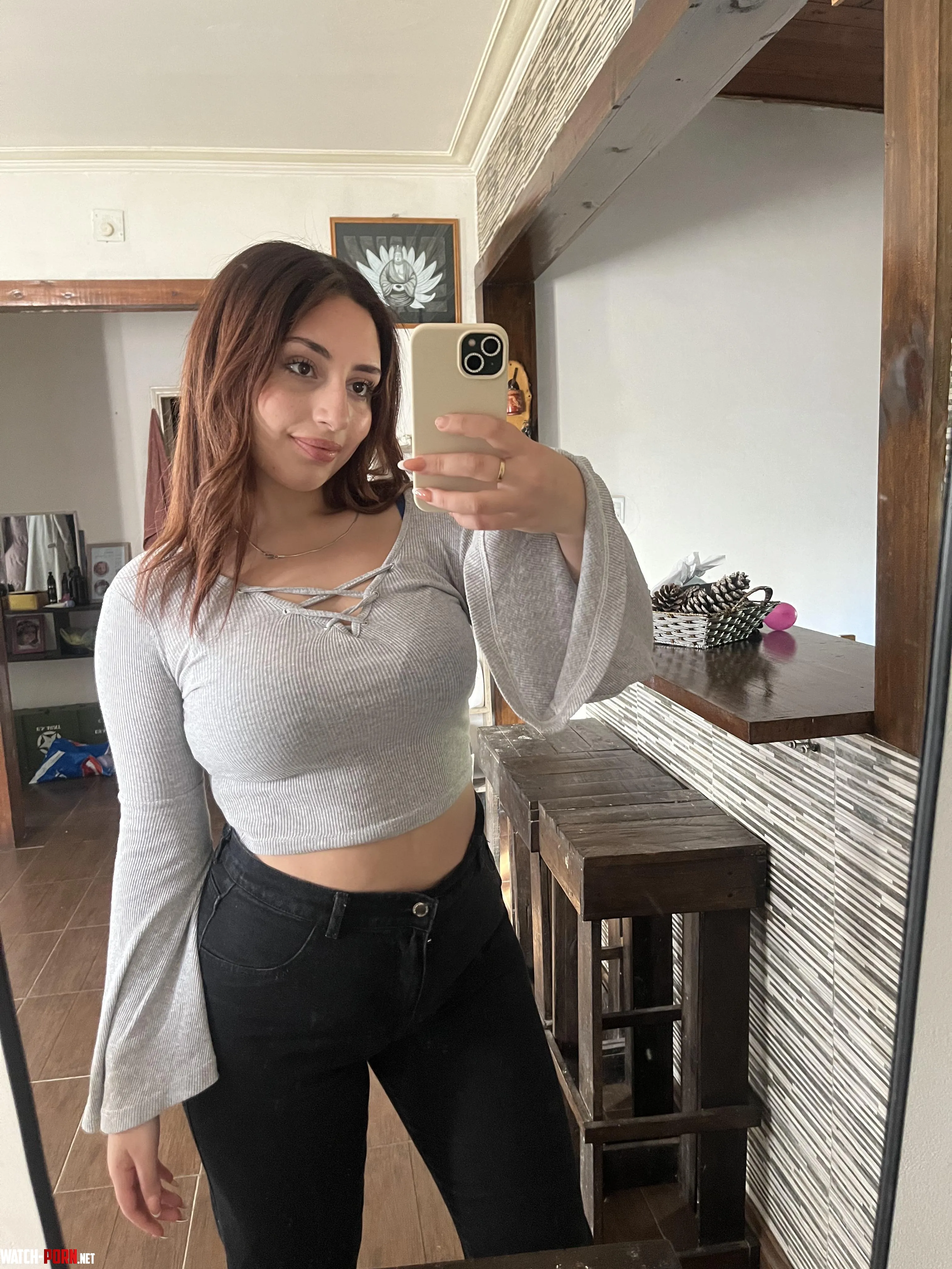 Trying something new today with a long sleeve crop top by DearMuse7